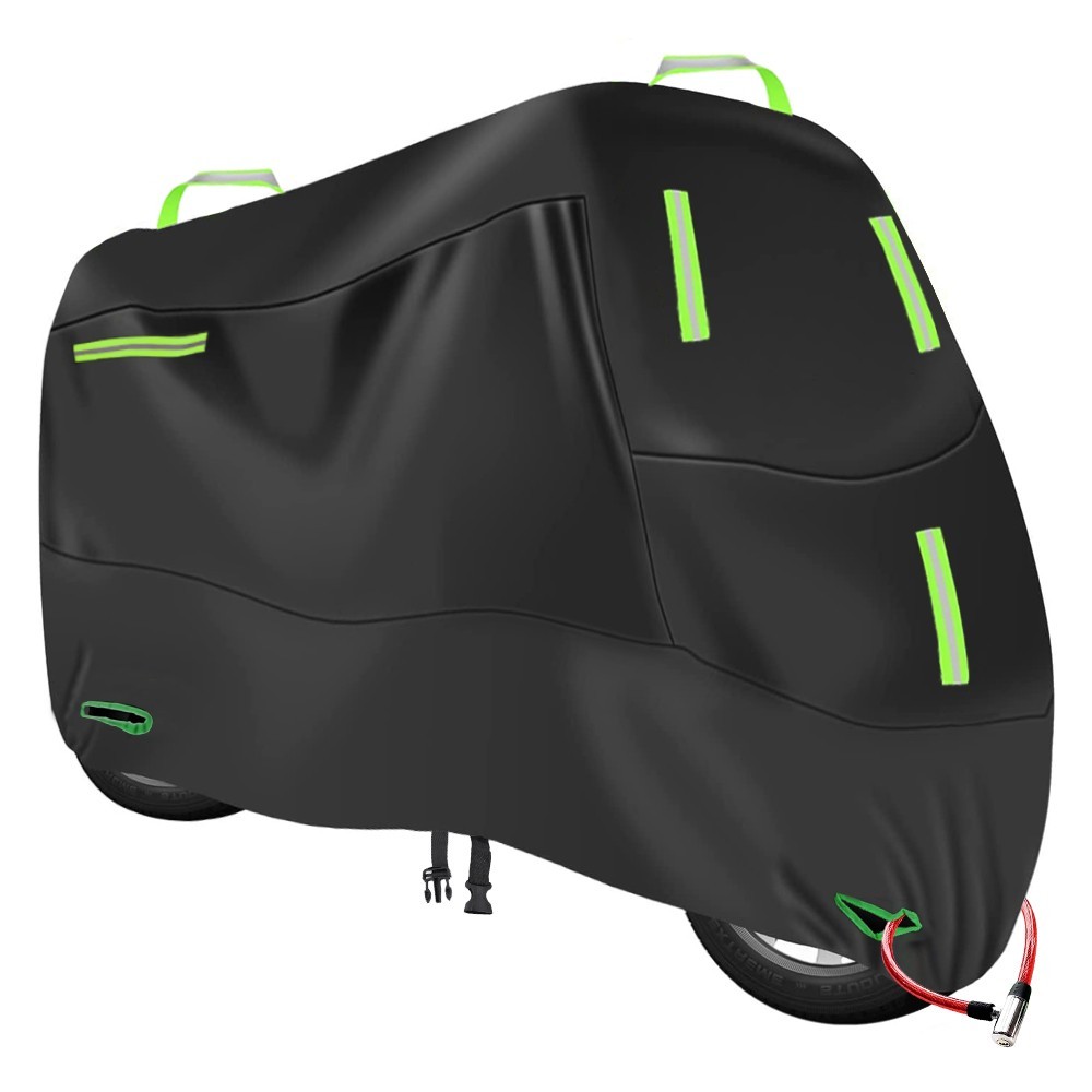 300D Waterproof Motorcycle Cover Heavy Duty Outside Rain Dust UV Protector 4XL
