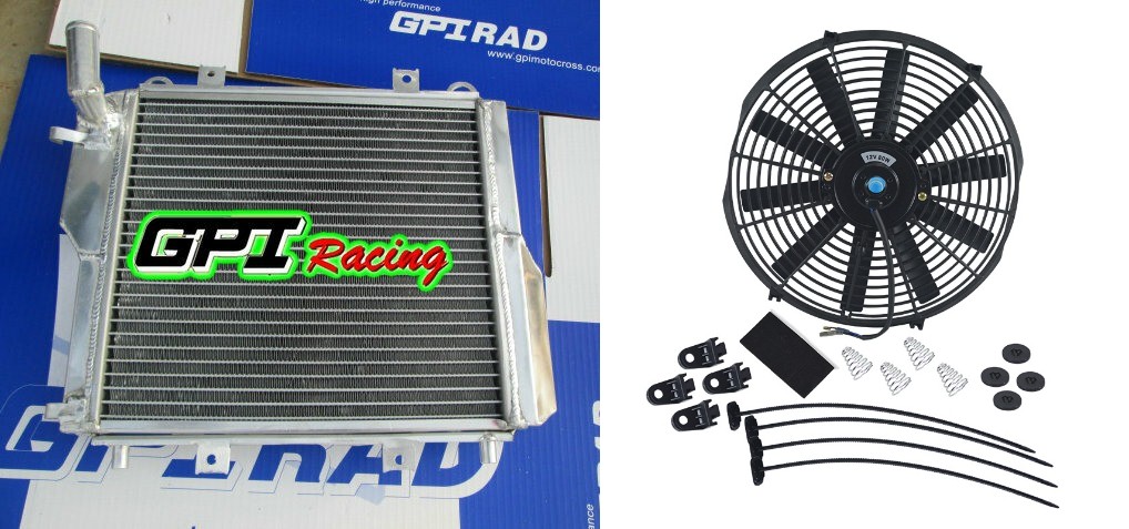 Aluminum Alloy Radiator FOR 1986-2006 Kawasaki ZG1000 ZG 1000 Concours +FAN
