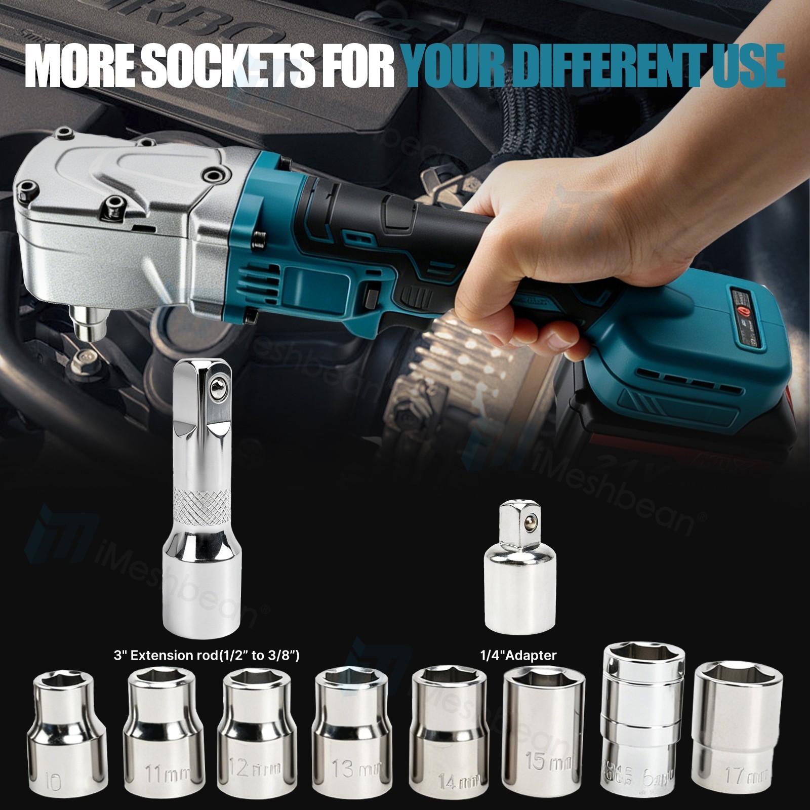Cordless Compact Impact Driver Hammer Drill Combo Kit with 2 Battery & Charger