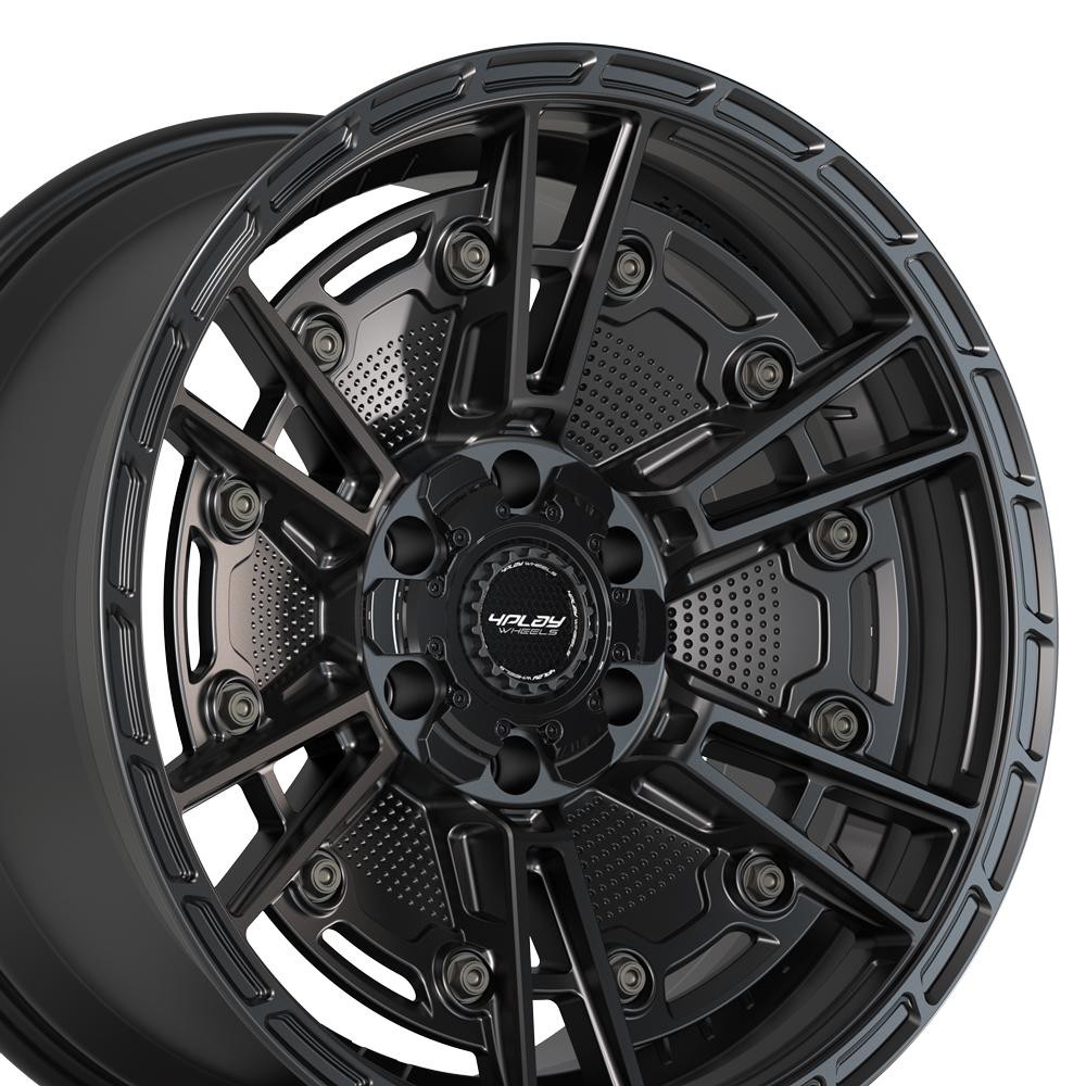 Matte Black Wheels Set(4) 4Play 4PS01 20×9 Sport Series 6×135 & 6×139.7 -6ET