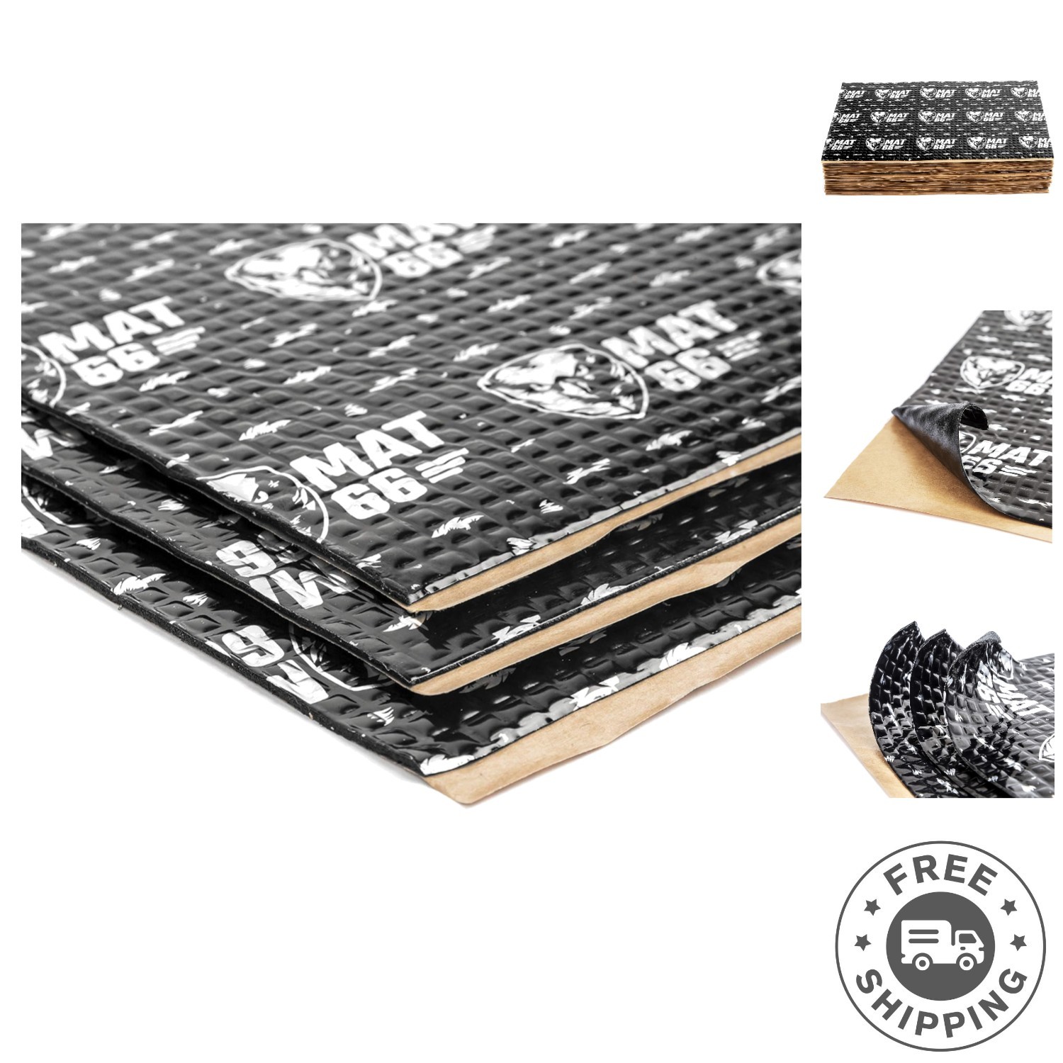 ProBlack 80 Mil Thick Self-Adhesive Sound Deadening Mat – Easy Installation