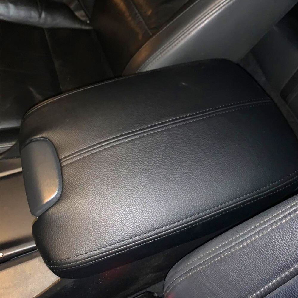 For 08-12 Honda Accord Leather Armrest Center Console Lid Cover w/ Base Black EA