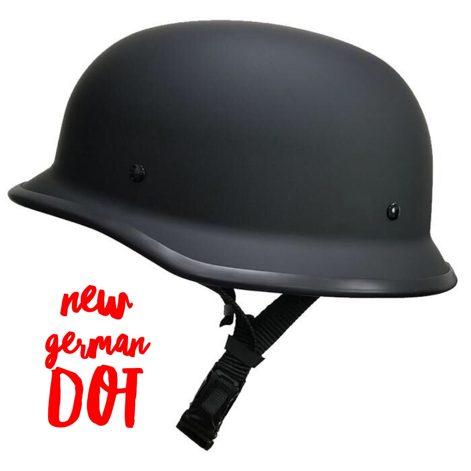 Crazy Al’s/ WSB World’s Smallest Lightest FLAT BLACK– DOT German Helmet- REAL