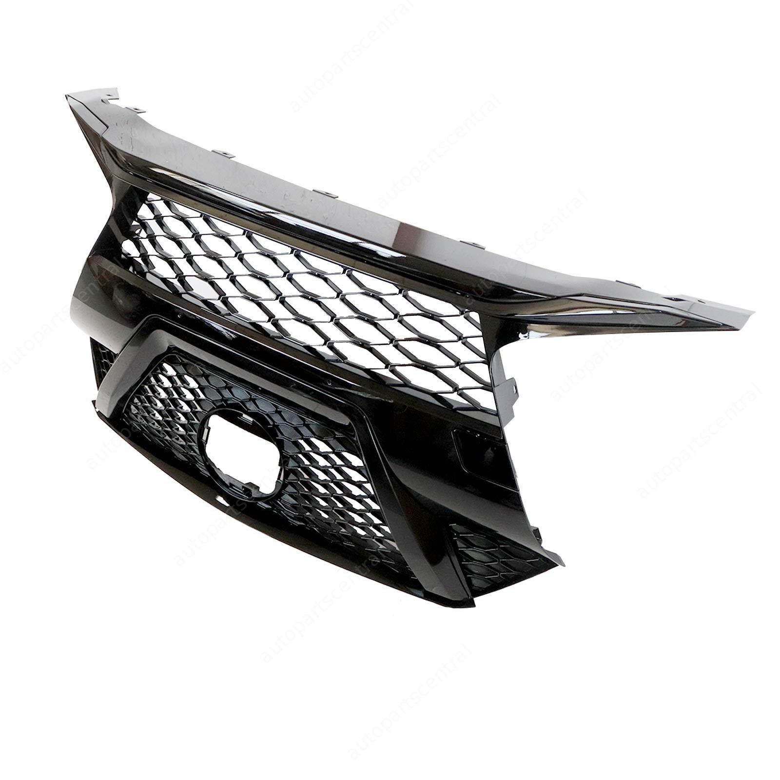 Front Upper Grille Without Camera Hole Fit 2019-2021 Nissan Maxima Gloss Black