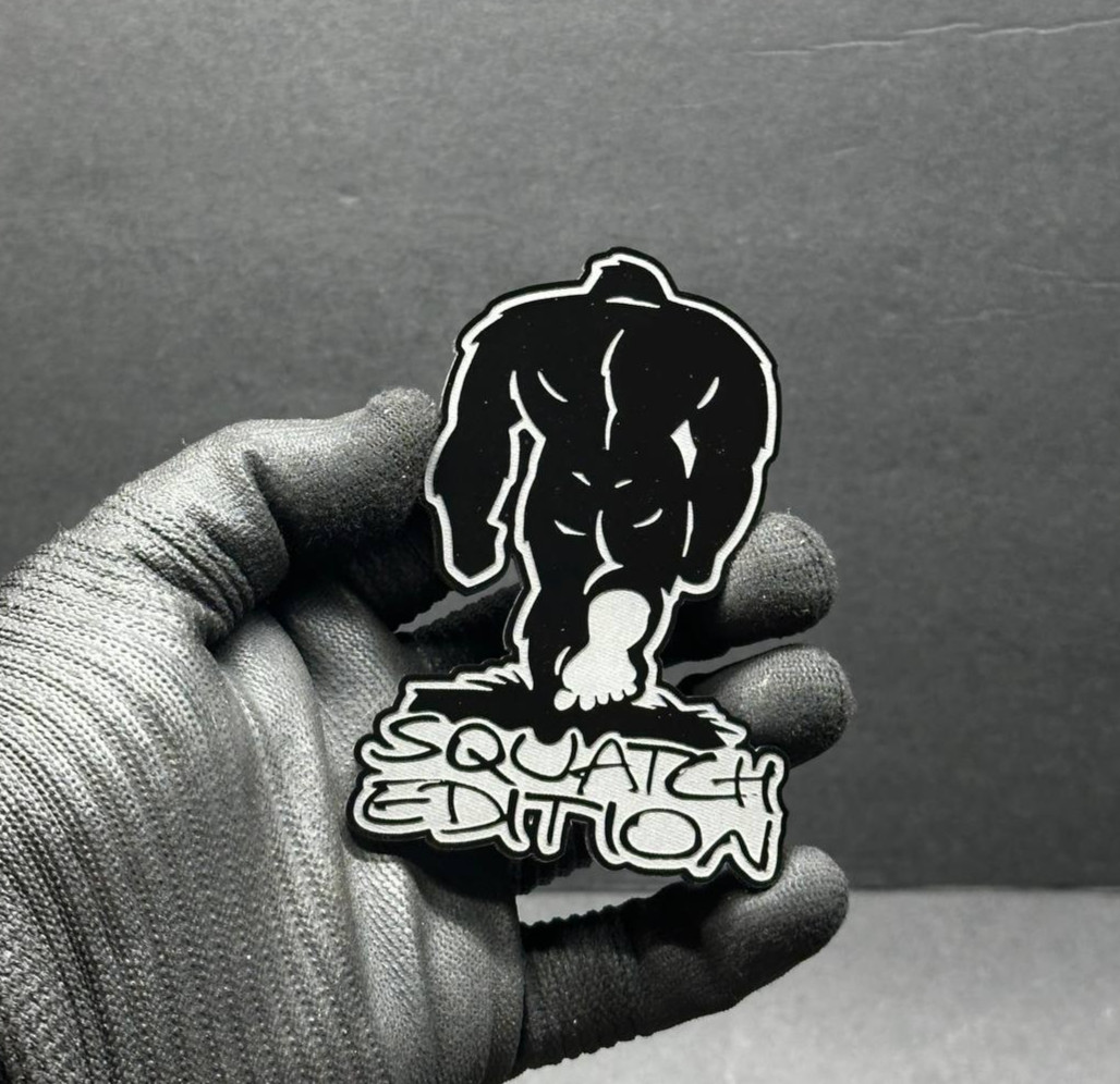 Sasquatch Edition Engraved Bronco Car Badge Acrylic Fender Emblem MULTICOLOR