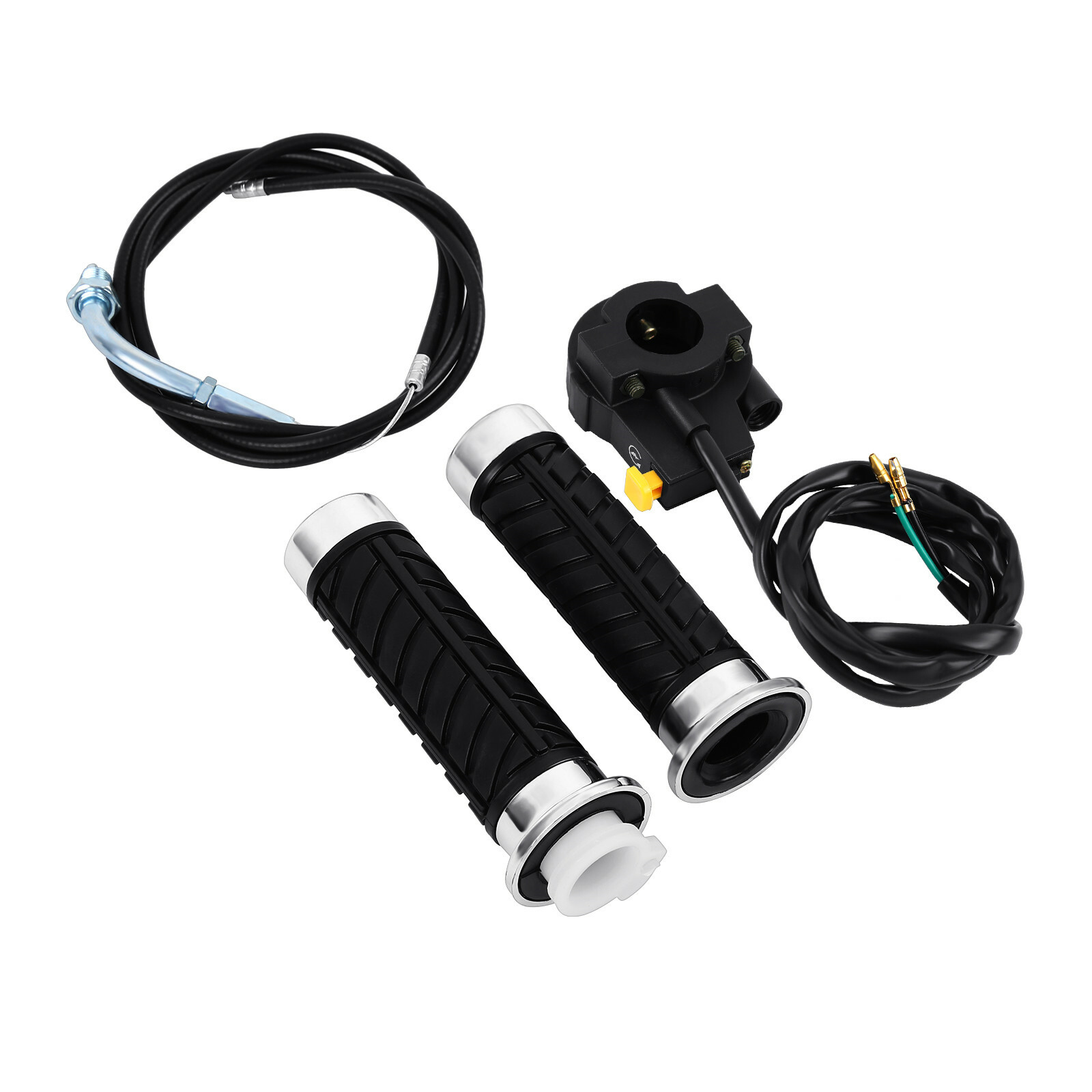 Handle Bar Throttle Cable Grip W/ Kill Switch for 49cc to 80cc Motorized Bicycle