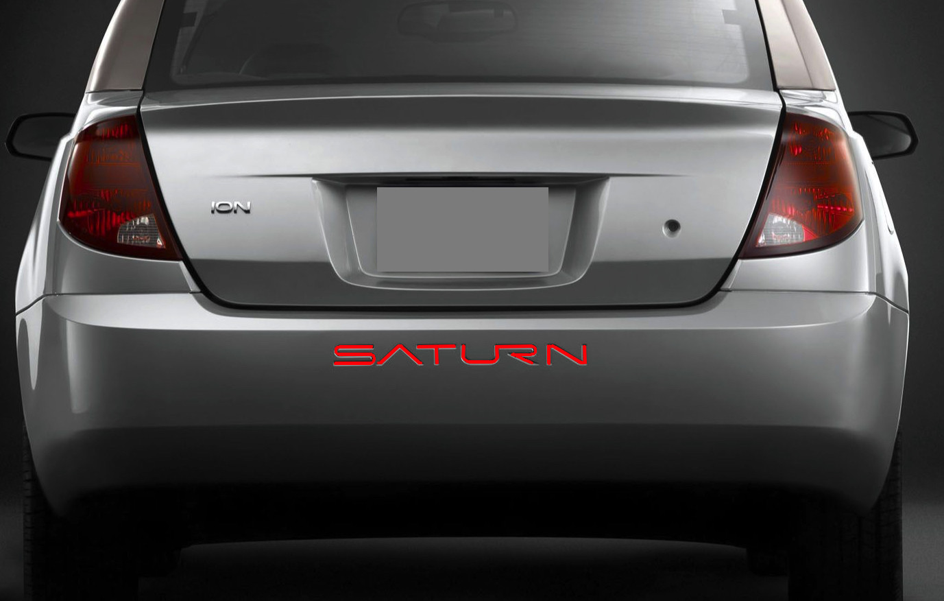 BDTrims | Bumper Letters for Saturn ION ABS Plastic Inserts (Red)