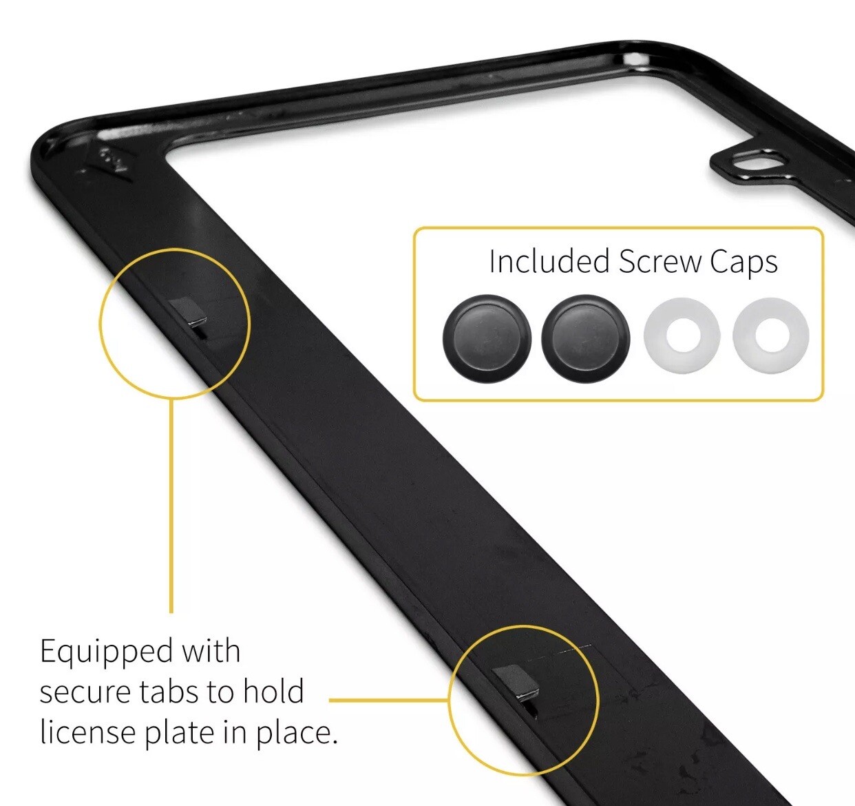BOLD FONT CUSTOM TEXT PERSONALIZED CUSTOMIZED License Plate Frame holder