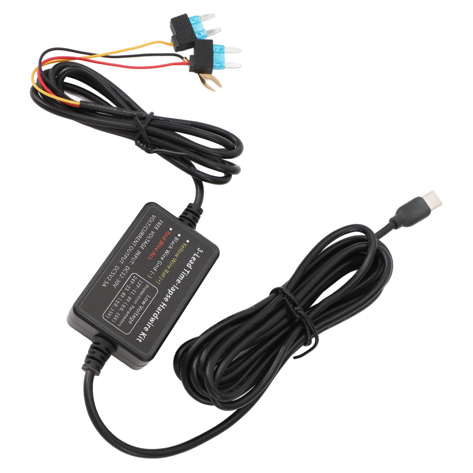 Type C Dash Cam Hard Wire Kit 12V‑30V To 5V Dash Camera Power Cord For GPS P SU2