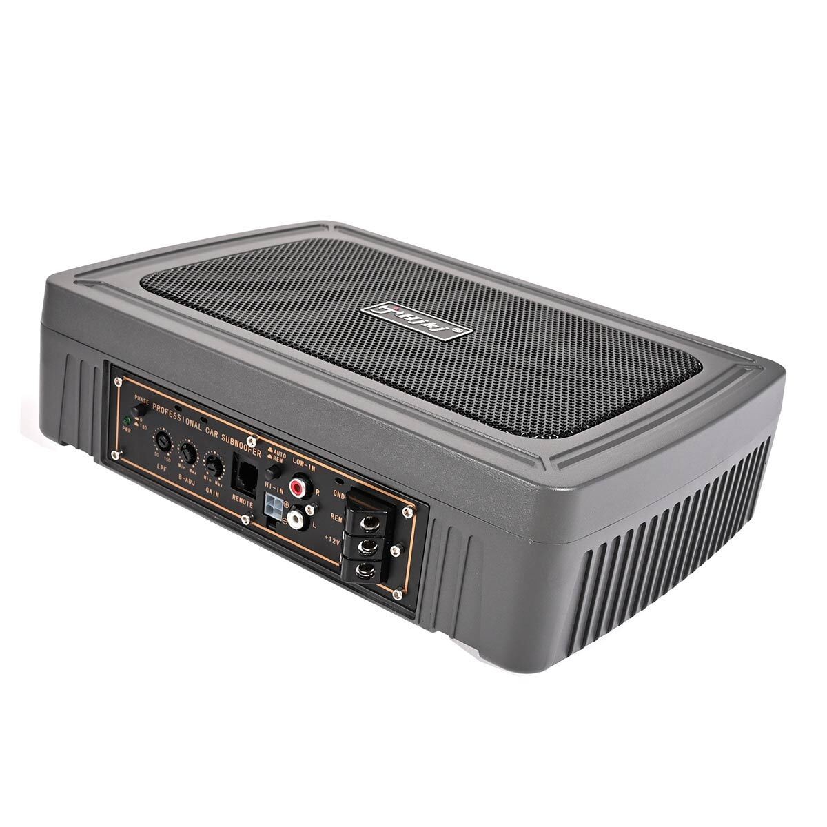 2pcs 1200W Active Under seat Car Bass Box Audio Subwoofer Sub Speaker Amplifier