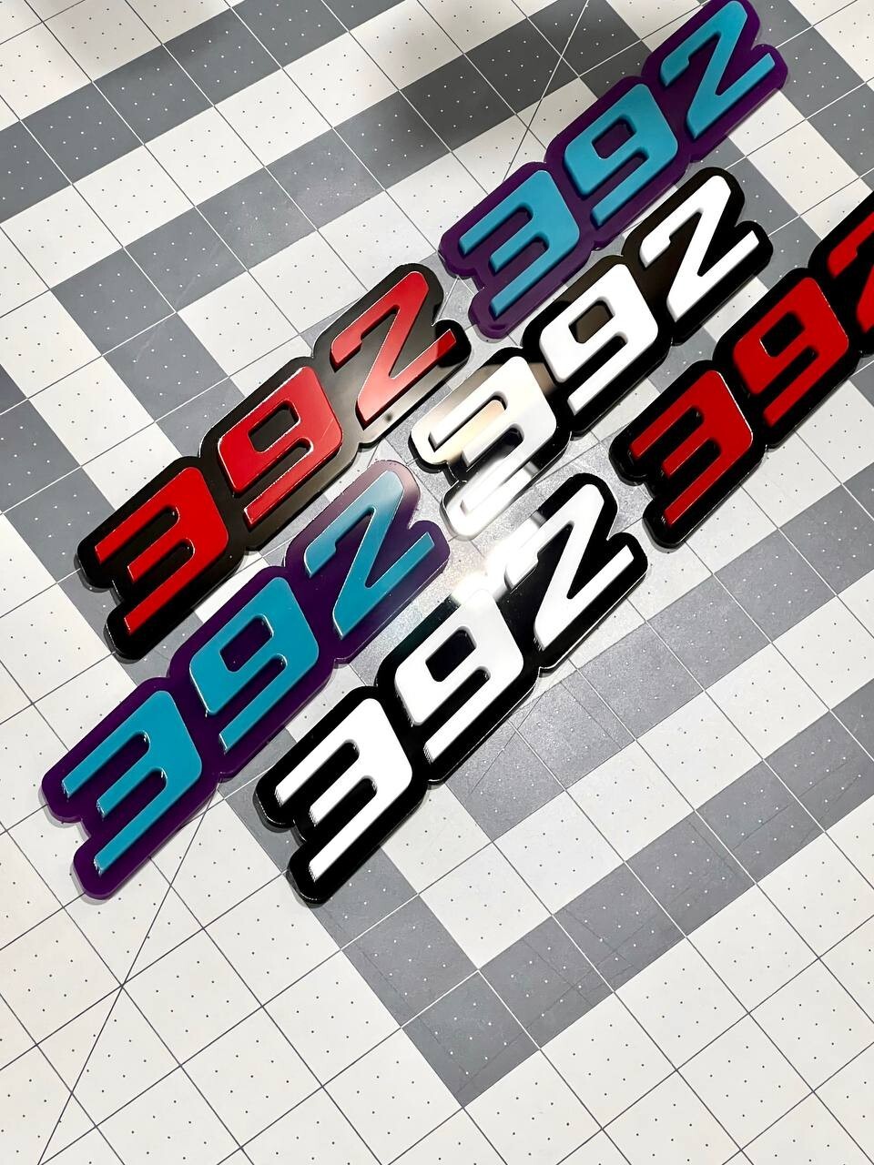 Multicolor 392 Emblems – 392 Side Fender Badges (Set of 2) for 392 Emblem