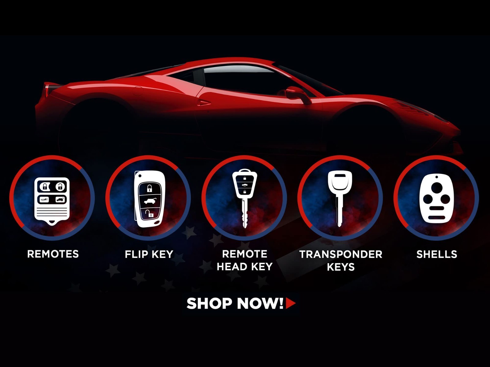 Keyless Entry Remote Car Key Fob 4-Button Replacement for Viper Alarm Systems