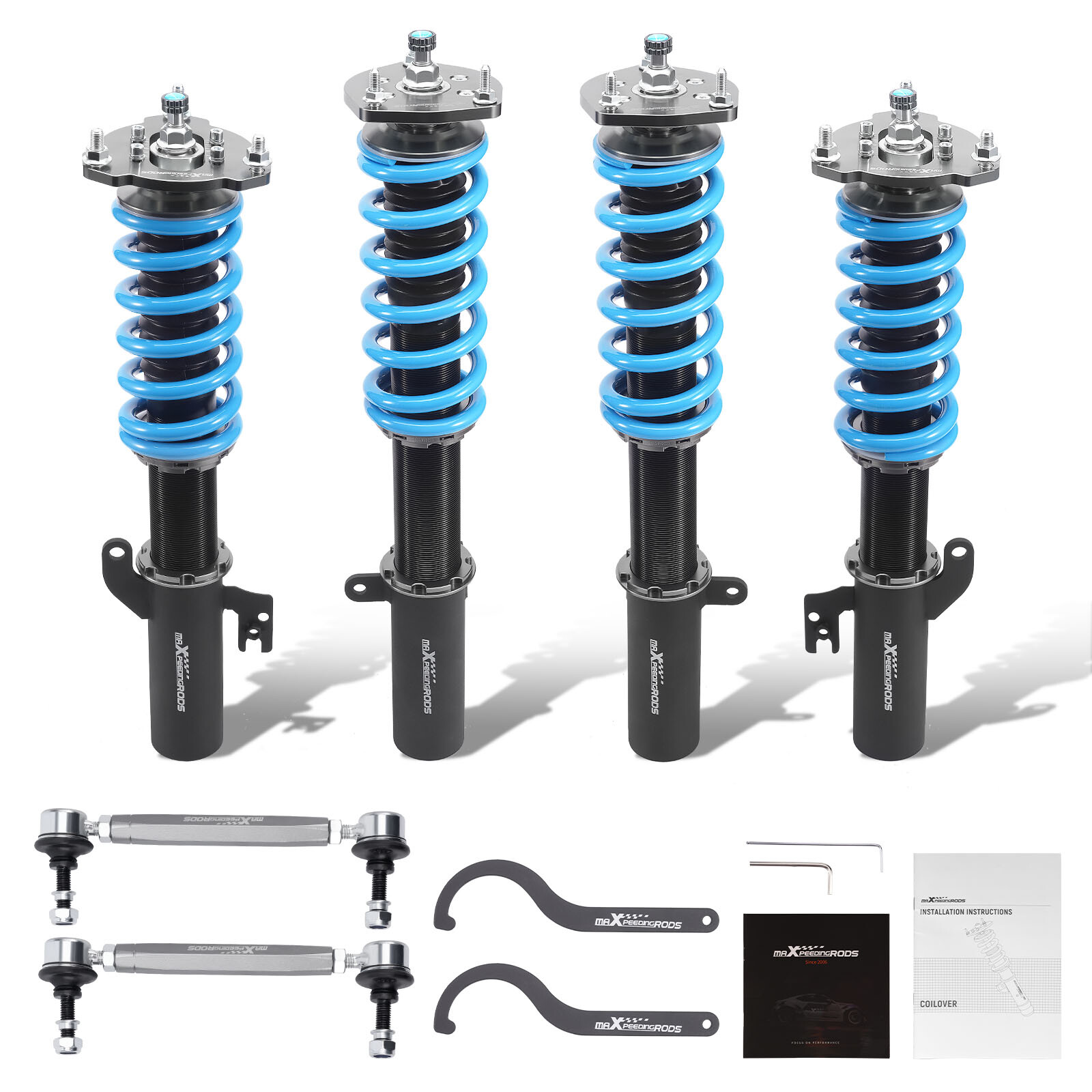 Maxpeedingrods Front & Rear Coilovers Lowering Kit For Toyota Corolla 1988-2002