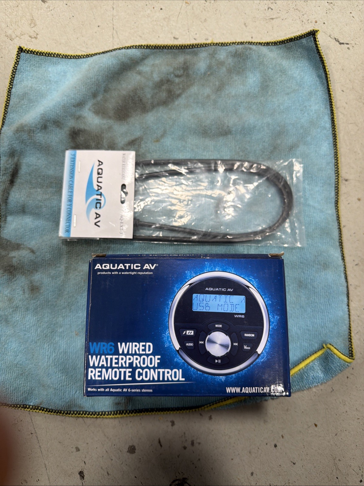 AQUATIC AV IP65 watertight WR6 tuner! Bluetooth/USB/MP3/AM/FM/DAB NEW
