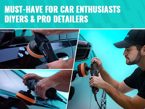 AUTIWOZ W04 Car Buffer Polisher Rotary 4-Inch/5-Inch Polishing Machine 6 Speeds