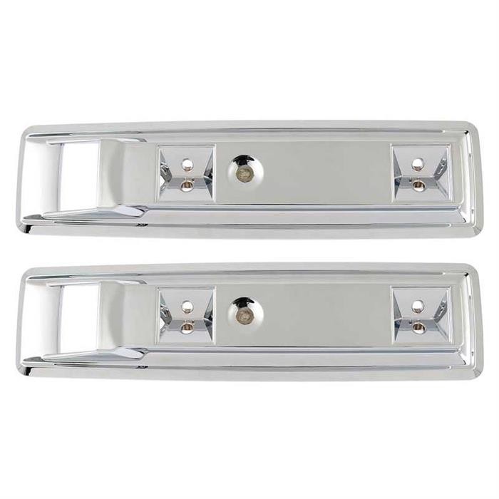 OER MB2004 1966-70 Fits Mopar B-Body 13 In Chrome Front Arm Rest Bases