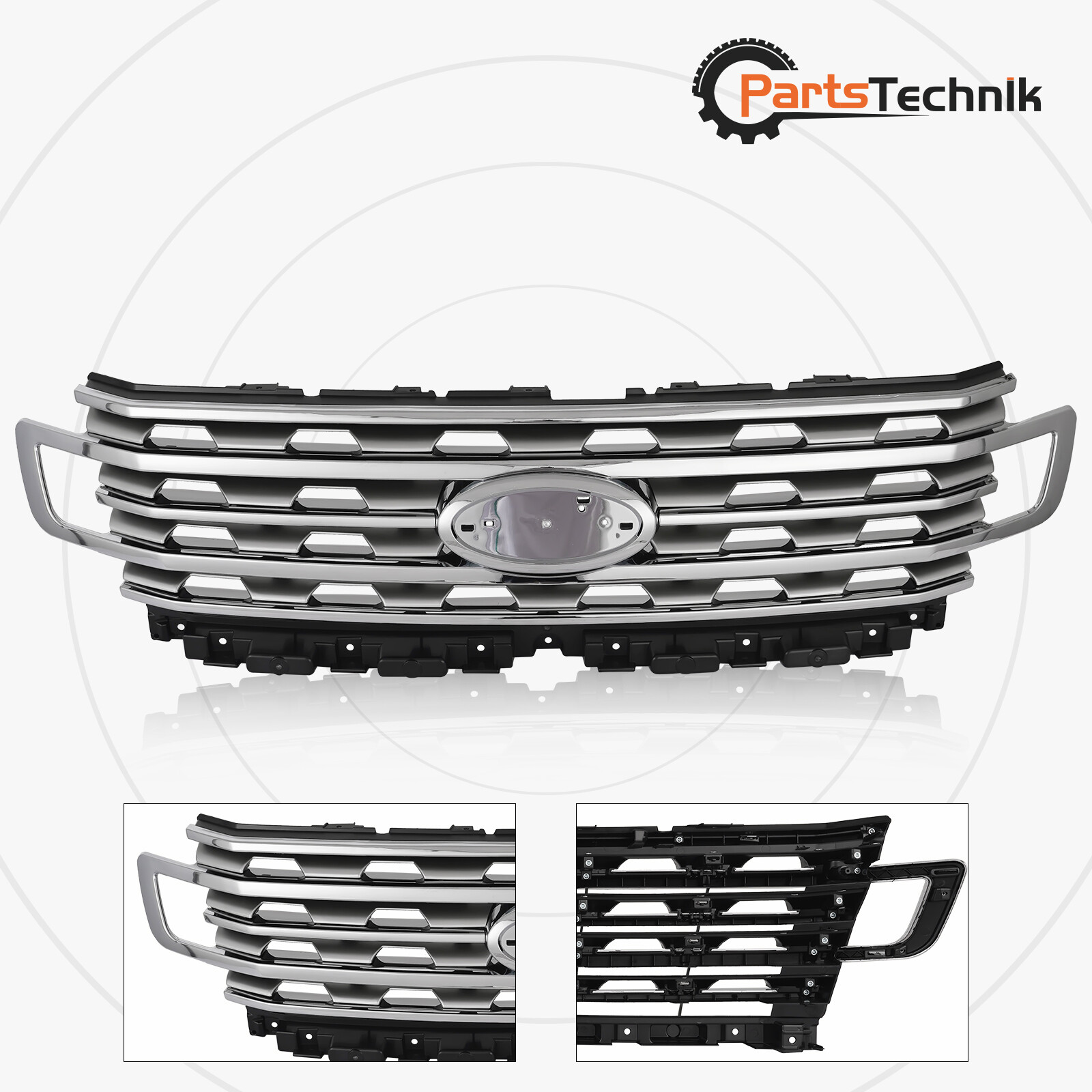 Front Upper Grill Grille Assembly Fits Ford Expedition 2018-2021 JL1Z8200BB