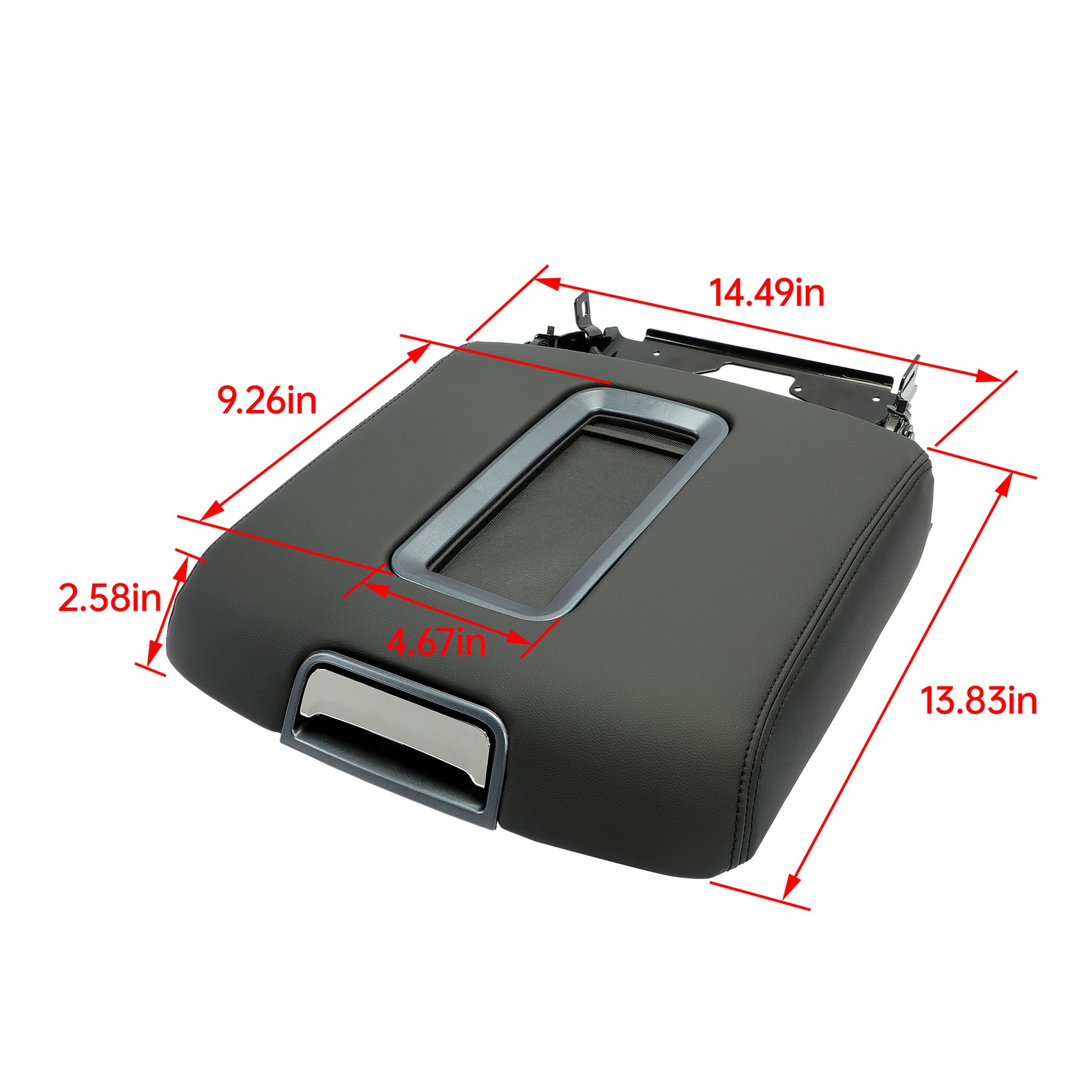 Leather Center Console Armrest Lid For 2014-2019 Chevrolet Silverado GMC Sierra