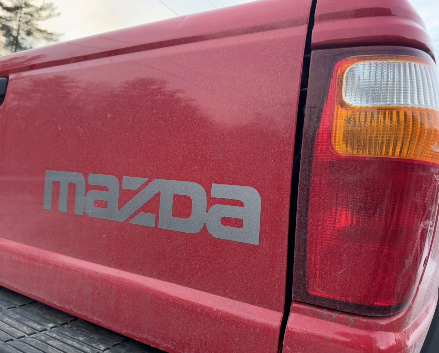 Silver Tailgate Sticker Decal for Mazda B4000 & Other B Pickup Truck Emblem