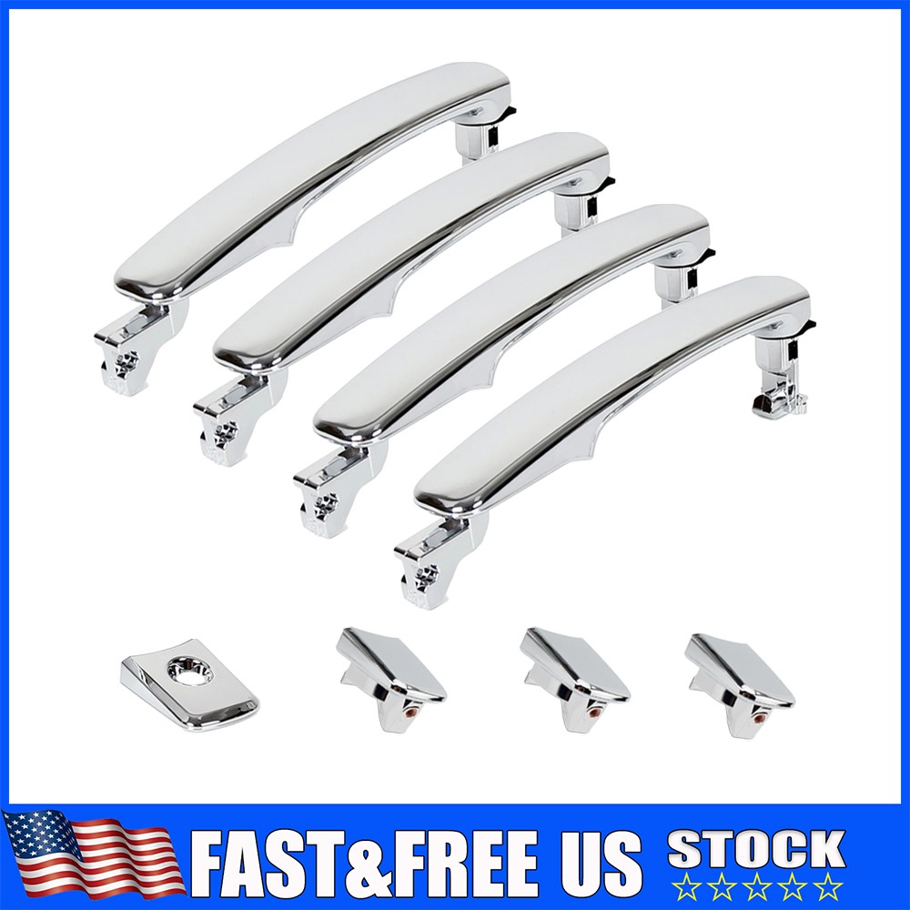 Front Rear Left/Right Side Outside Exterior Chrome Door Handle For Nissan Rogue