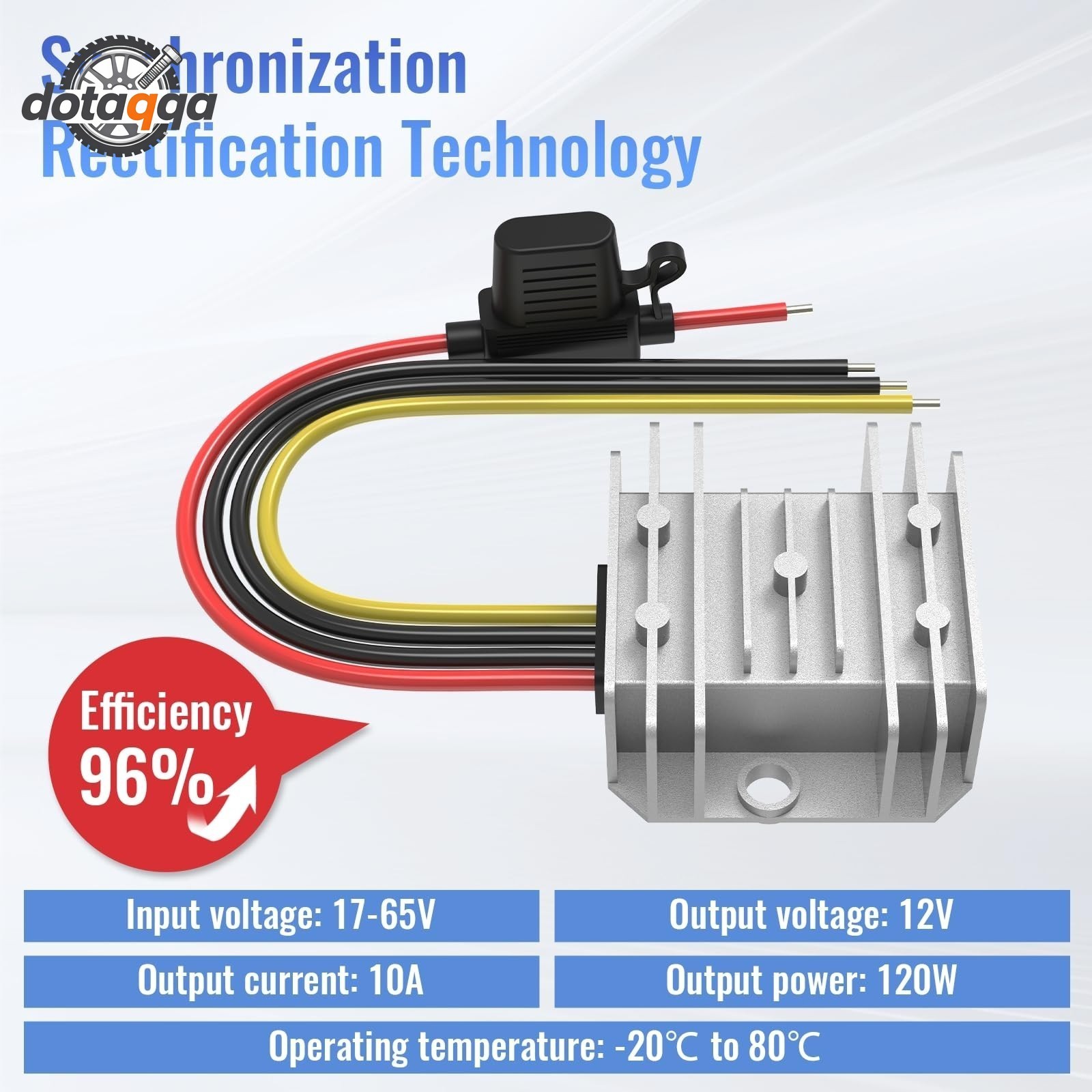 DC 48V 36V to 12V Step Down Converter 10A 120W Waterproof Voltage Regulator