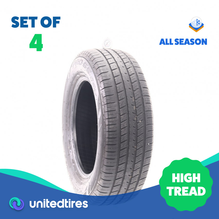 Set of (4) Used 235/65R17 Falken Pro G5 CSV 104V – 8.5/32