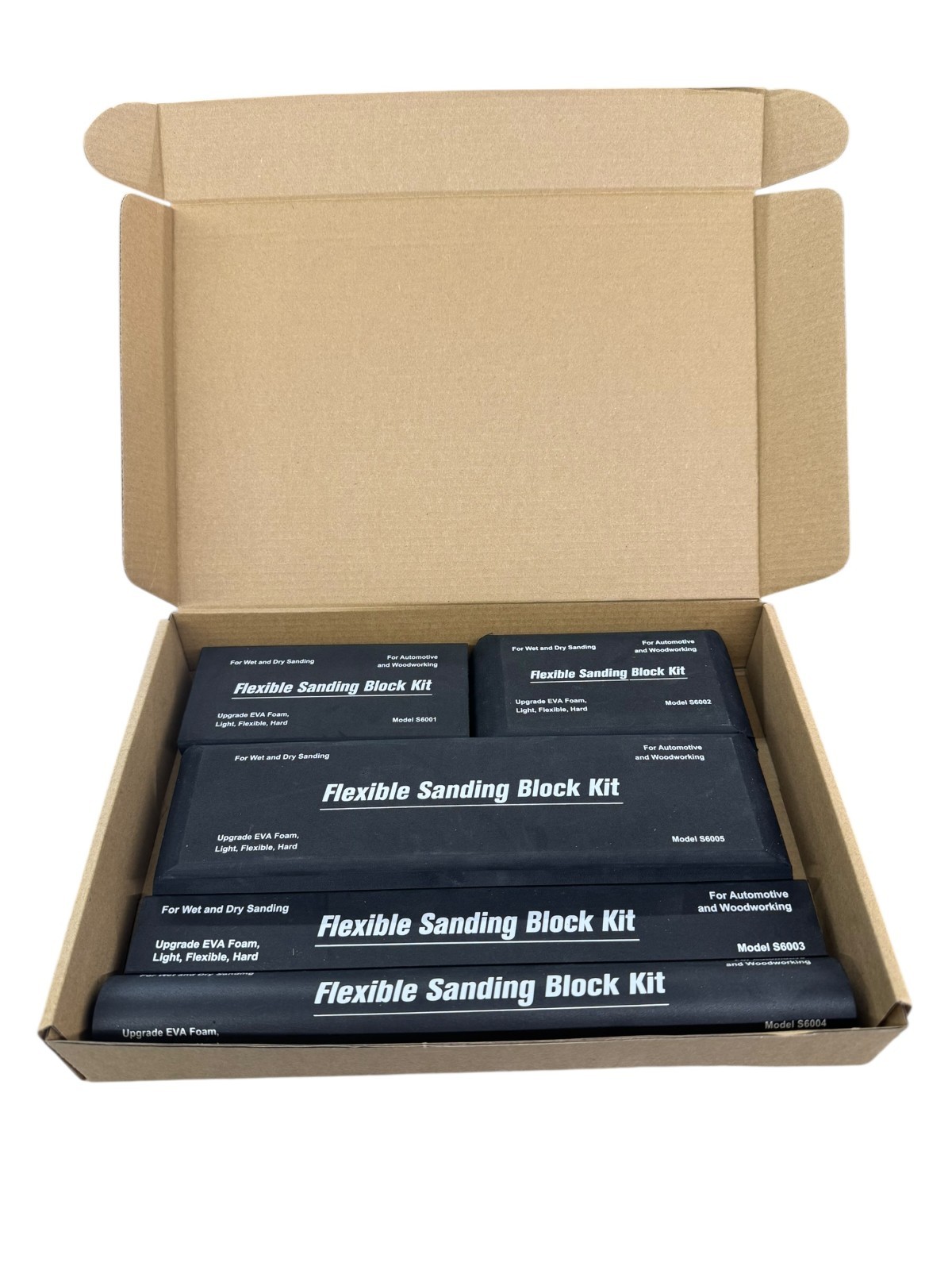 Generic Flexible EVA Foam Sanding Block Kit similar to Dura Block AF44A , 6pc