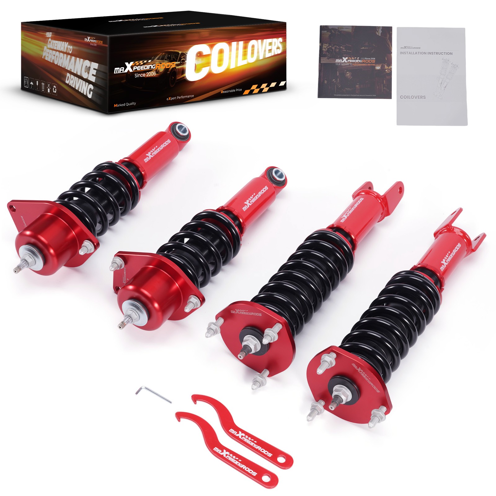 MaXpeedingrods 24 Way Coilover Suspension Kit Fit Mazda Miata MX-5 NC 2006-2015