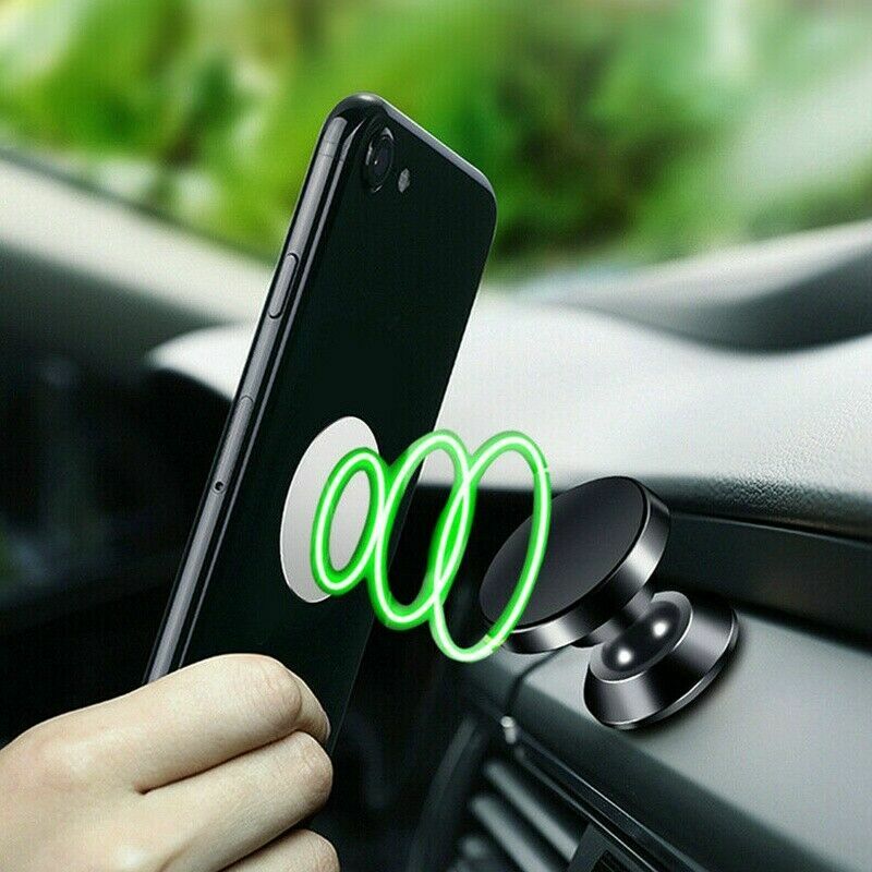 2pcs For iPhone Android Samsung Magnetic Car Phone Holder Stand Dashboard Mount