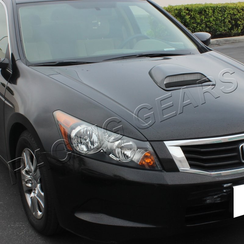 BLACK ABS PLASTIC RACING AIR FLOW INTAKE BONNET VENT TURBO HOOD SCOOP UNIVERSAL