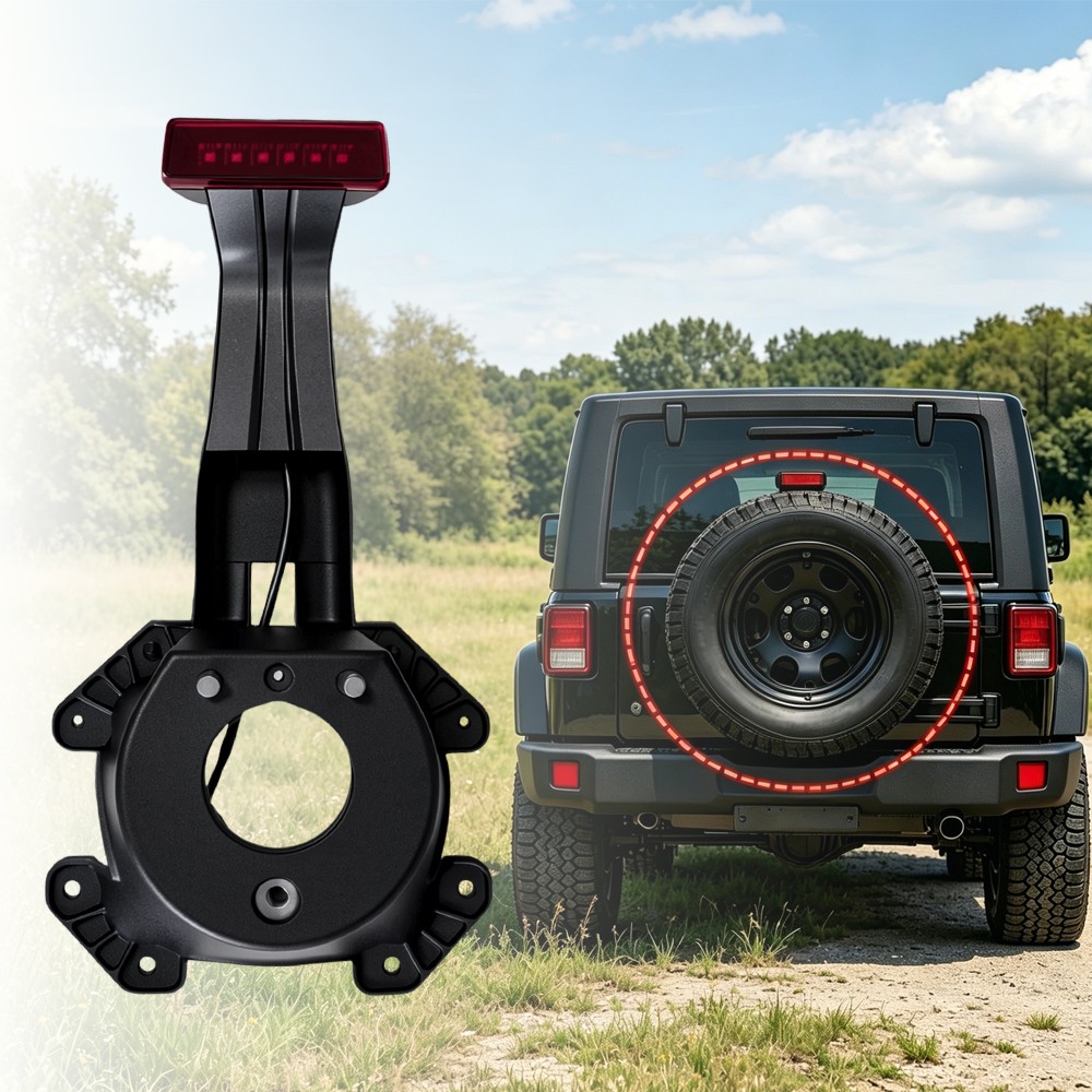 Rear Spare Tire Holder Mount Bracket For 07-18 Jeep Wrangler Support Mount