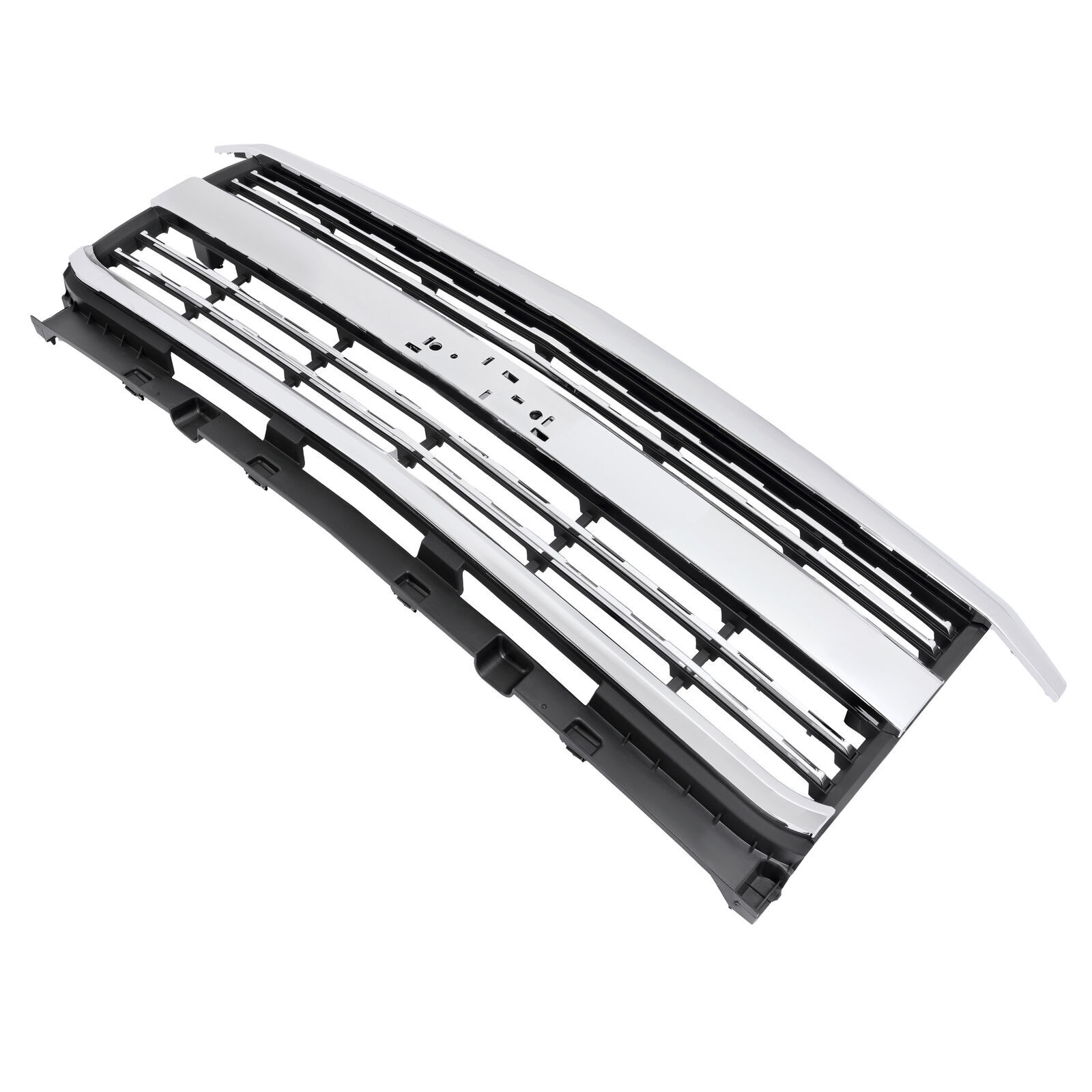 Front Upper Grille Assembly For 2015-2019 Chevy Silverado 2500 HD 3500HD Chrome