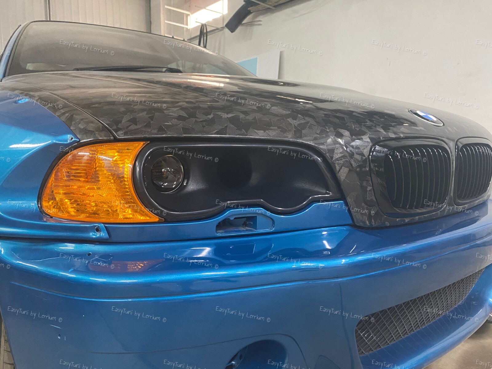 BMW E46 M3 right cold Intake 3 inches air duct headlight replacement,watch video