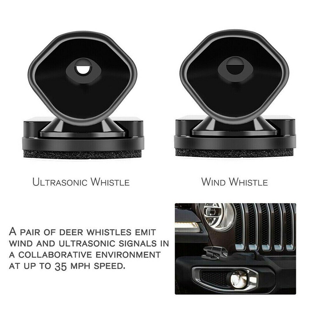 4pcs Ultrasonic Car Deer Whistle Animal Repeller Auto Safety Fits All Vehicles