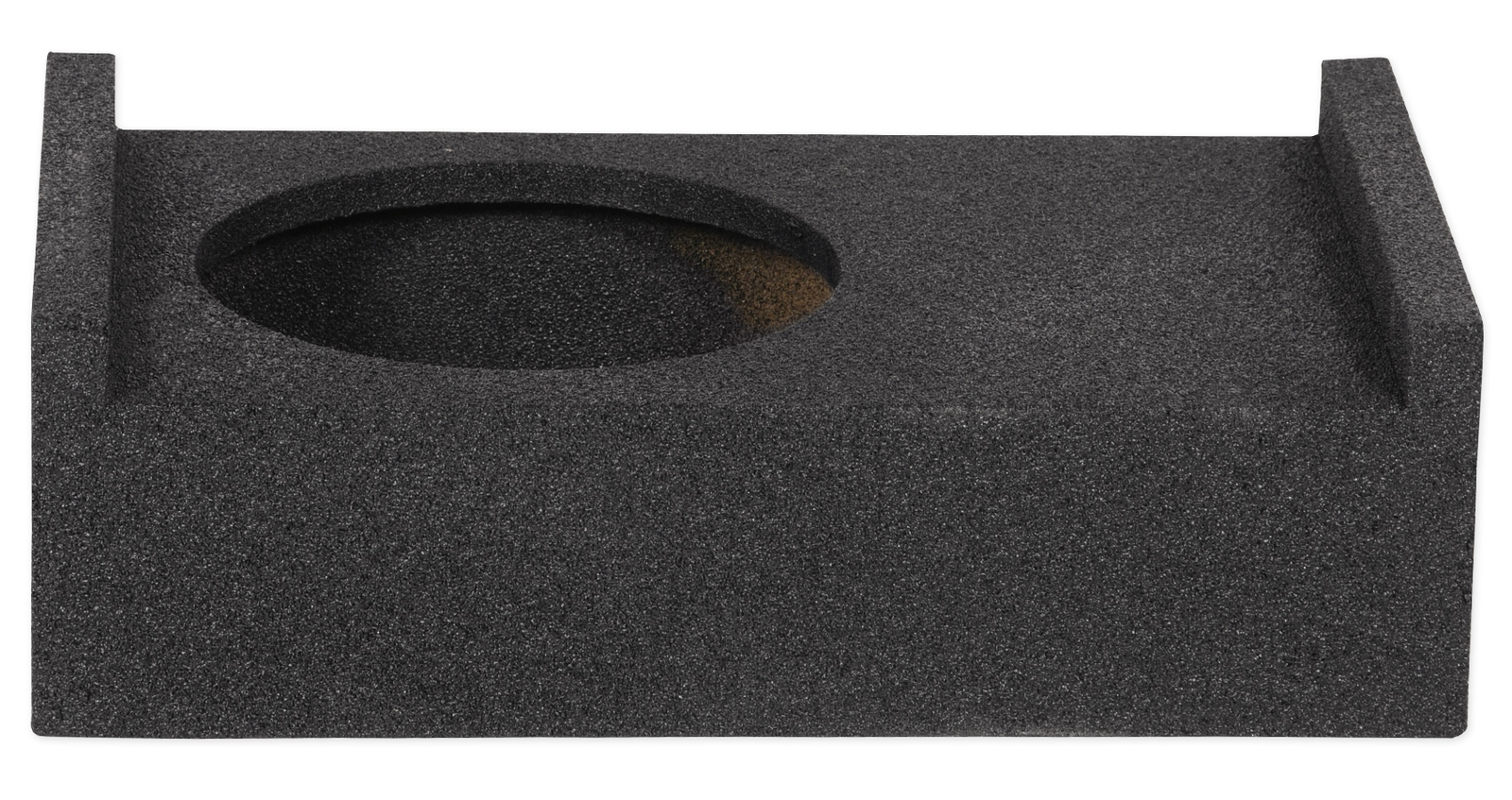 ROCKVILLE RQT12 12″ Bedliner Sprayed Shallow Sealed Car/Truck Sub Box Enclosure