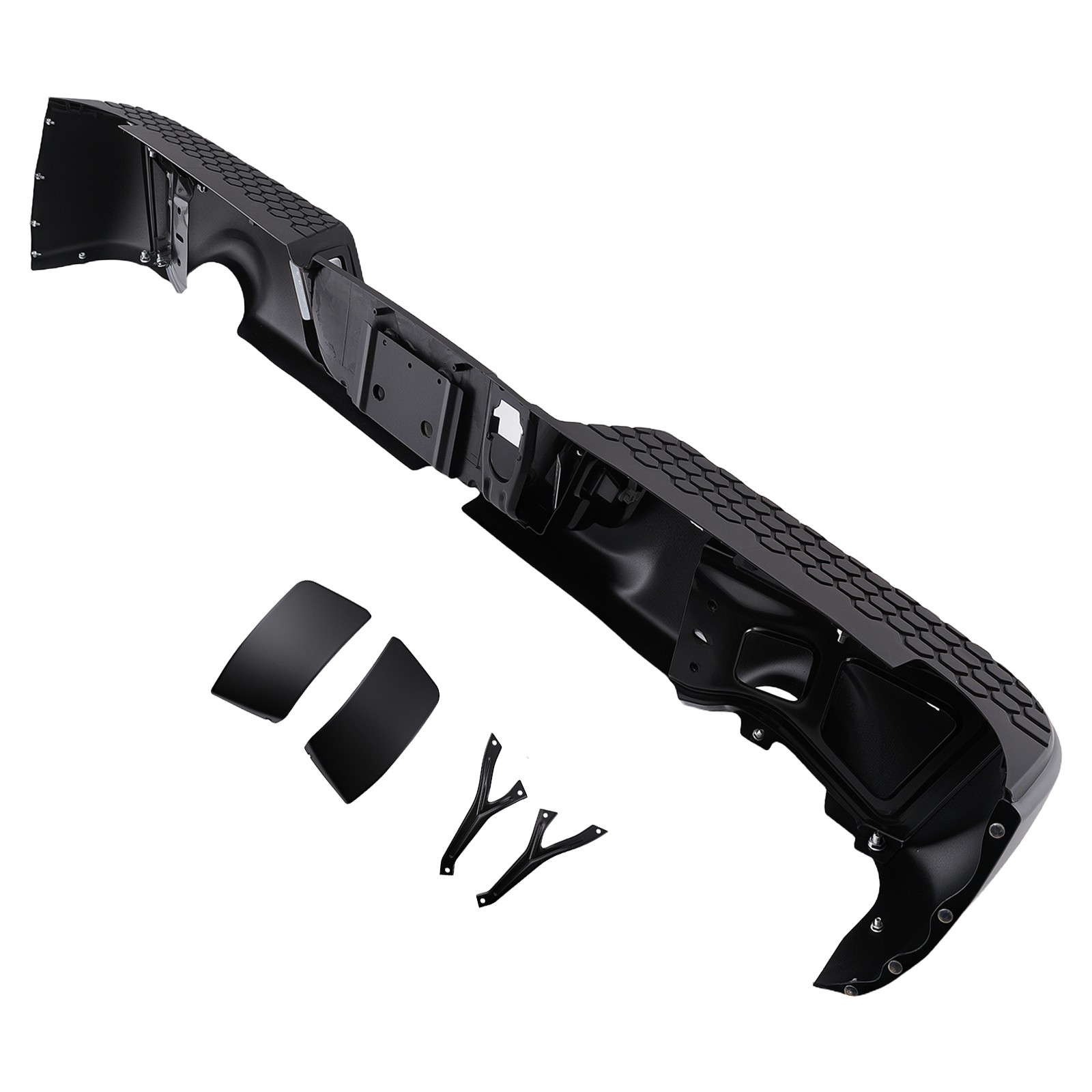 Rear Bumper Assembly fits for RAM 1500 2009-2018 Black Steel Screw-On Bolt-On