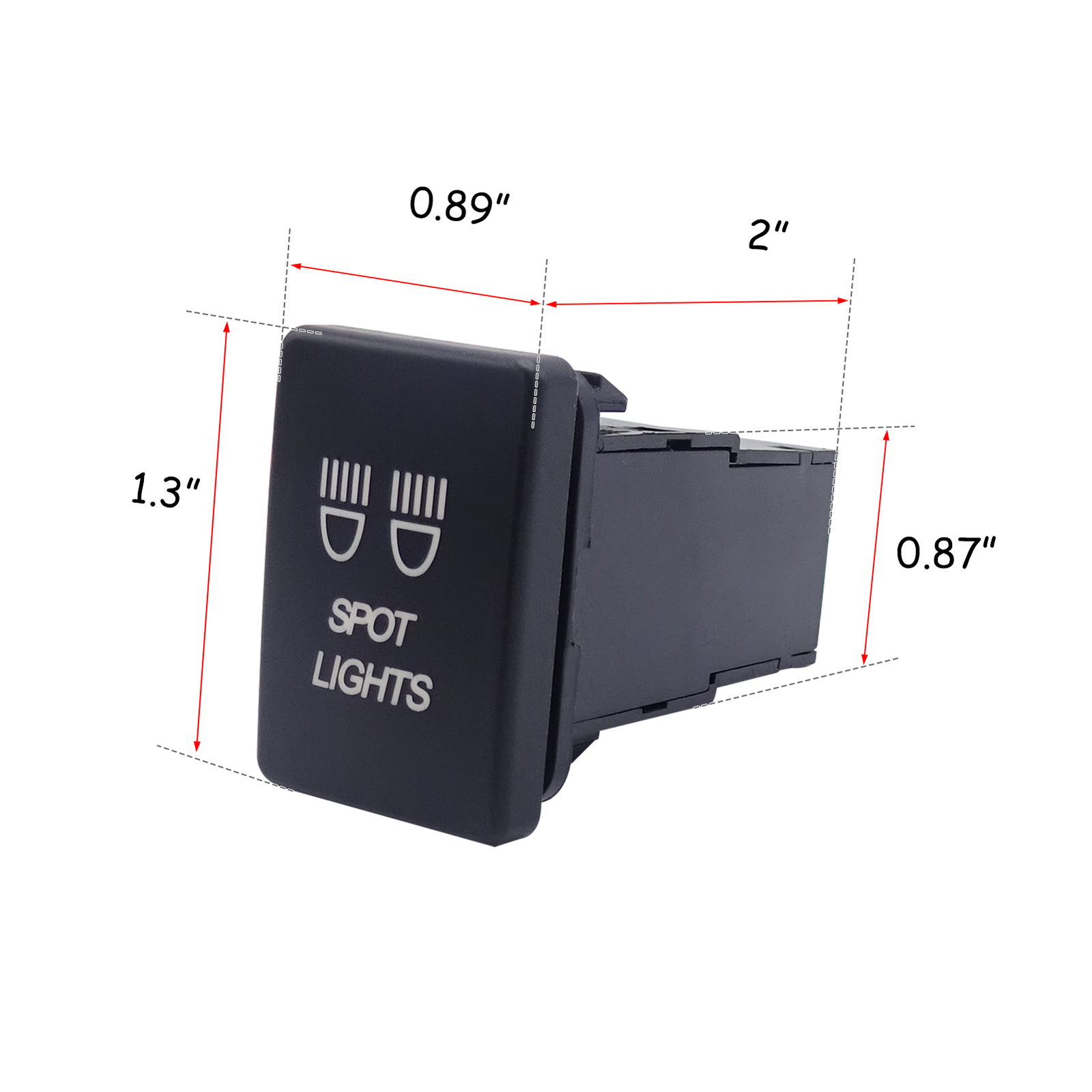 Blue LED “Spot Lights” Push Button Switch for Toyota Tundra 2008-2024