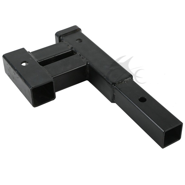 4000 LB Dual 2″ Trailer Hitch Receiver Rise-Drop Adapter Extender Extension Tow