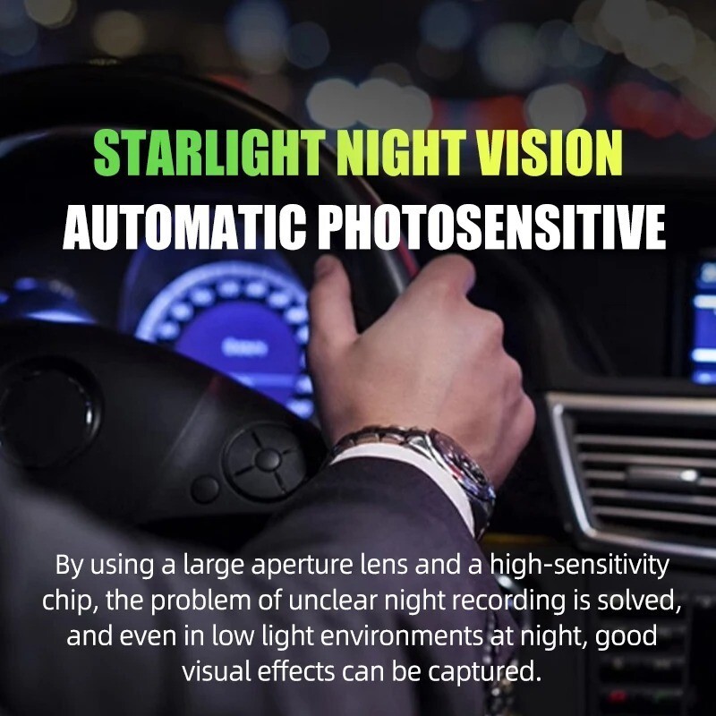 USB Dash Cam Car DVR 170° Wide Angle Camera Night Vision Waterproof Driving Reco