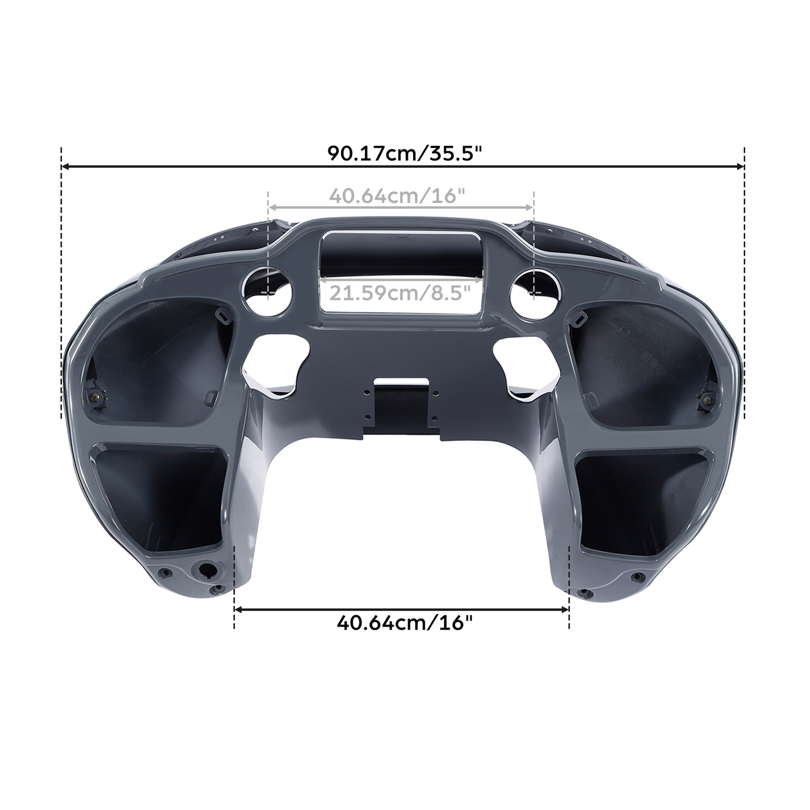Gunship Gray Front Inner & Outer Fairings Fit For Harley CVO Road Glide 2018-23