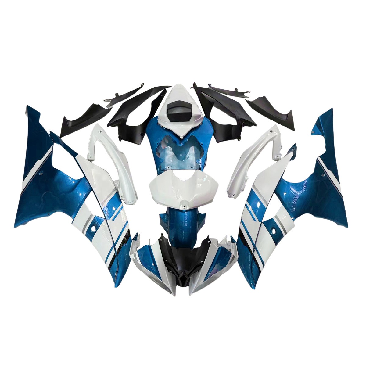 Bodywork Fairing Kit for YZF600 R6 2008-15 2016 ABS Plastic Fairings Blue White