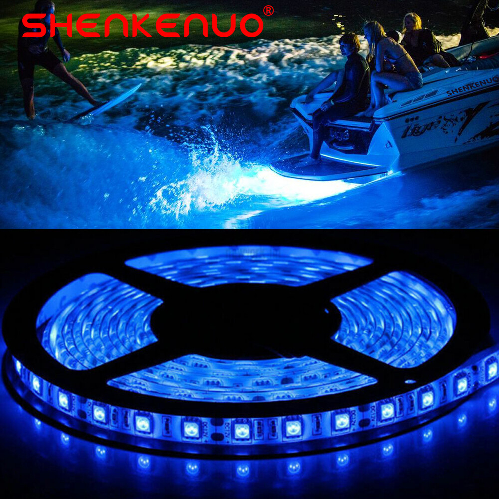 LED Boat Light Strip Deck Blue Waterproof IP65 Bow Trailer Pontoon Lights Marine