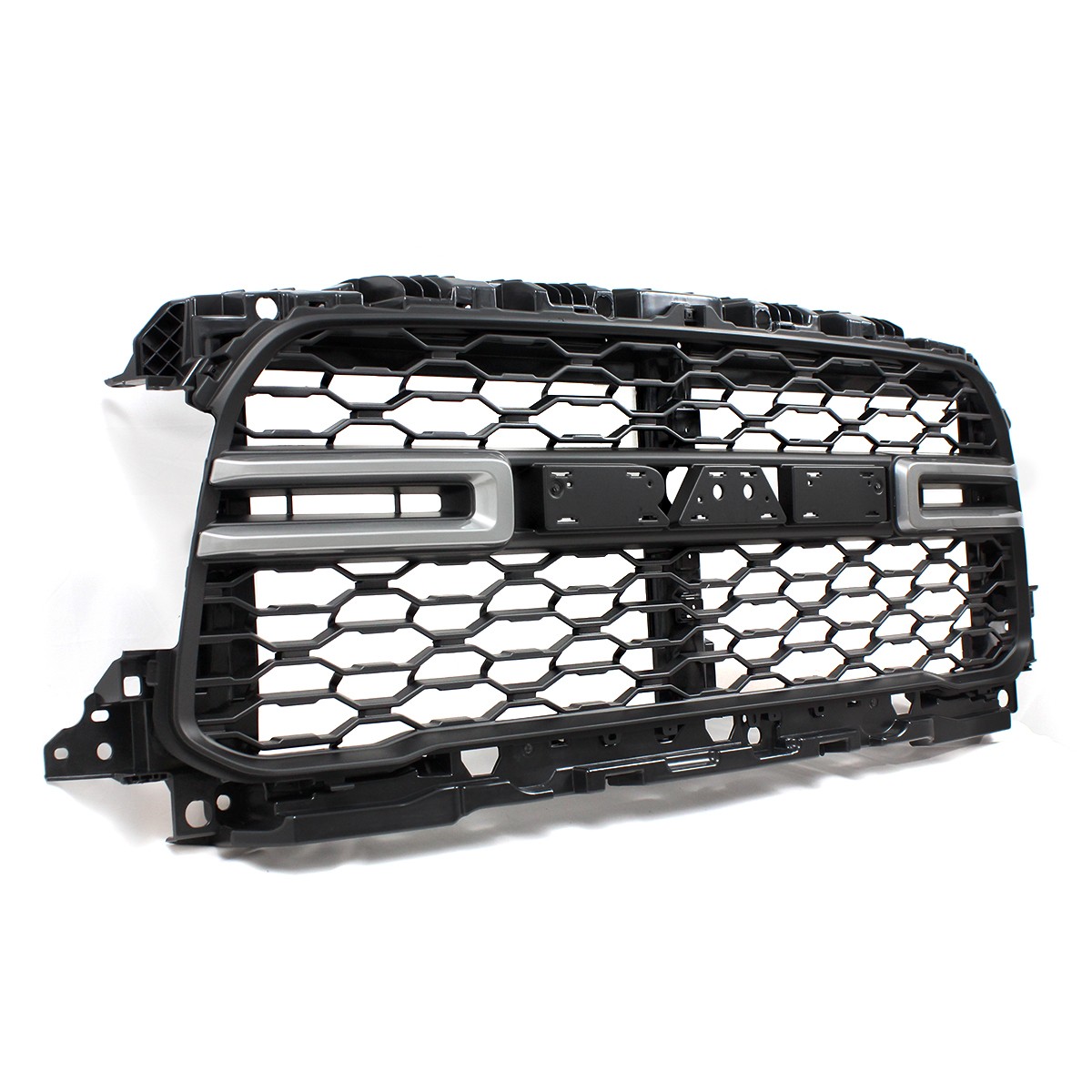 For RAM 2500 3500 4500 2019 2020-24 Matte Front Grille W/ Billet Silver Metallic