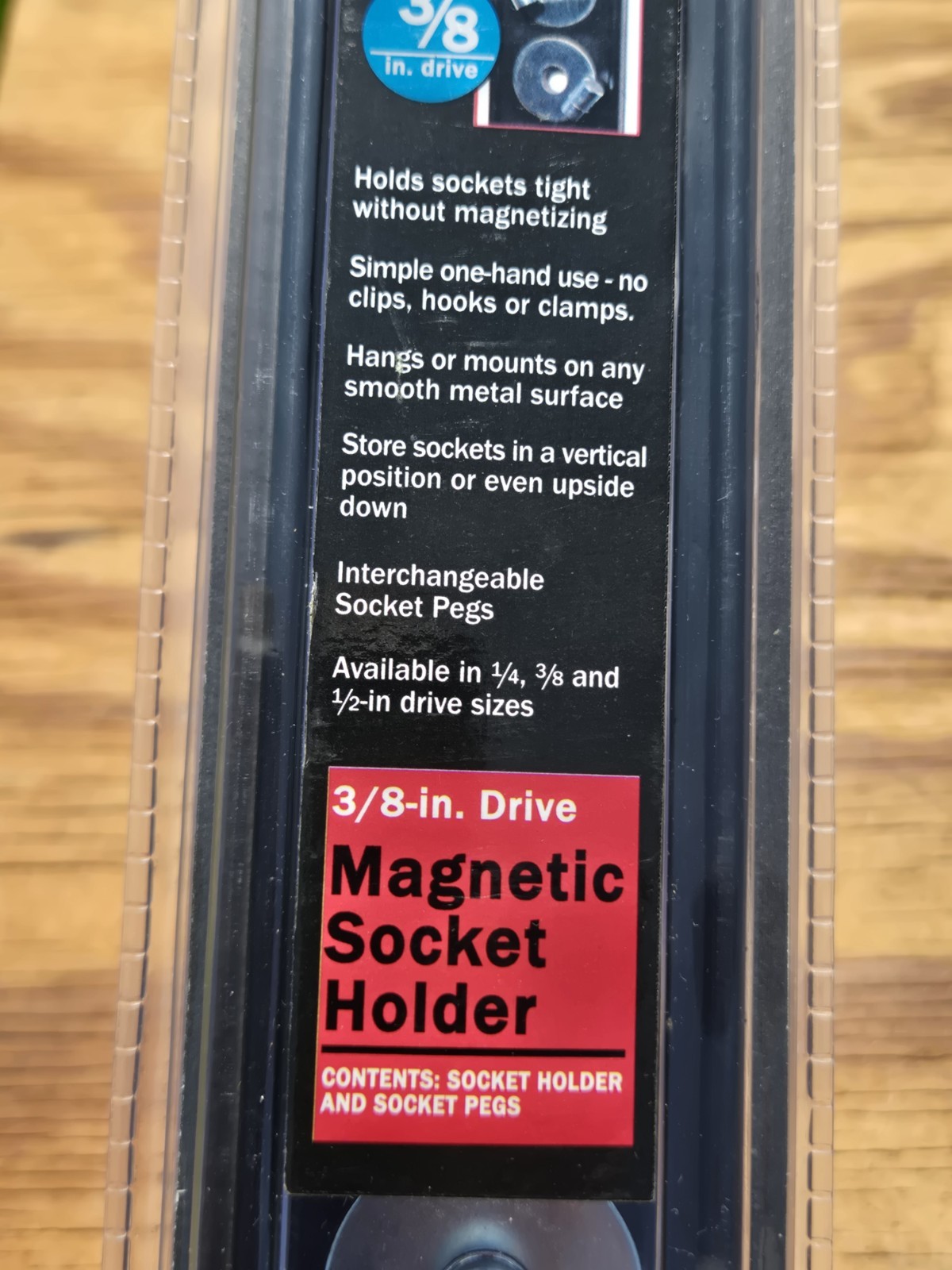 NOS SEARS Craftsman Magnetic Socket Holder Rail 3/8″ Drive 34513 SEALED