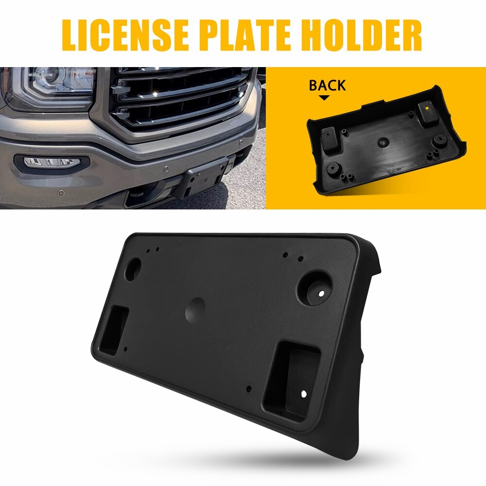 NEW Front License Plate Bracket Mount Holder For 2016 2017 2018 GMC Sierra 1500