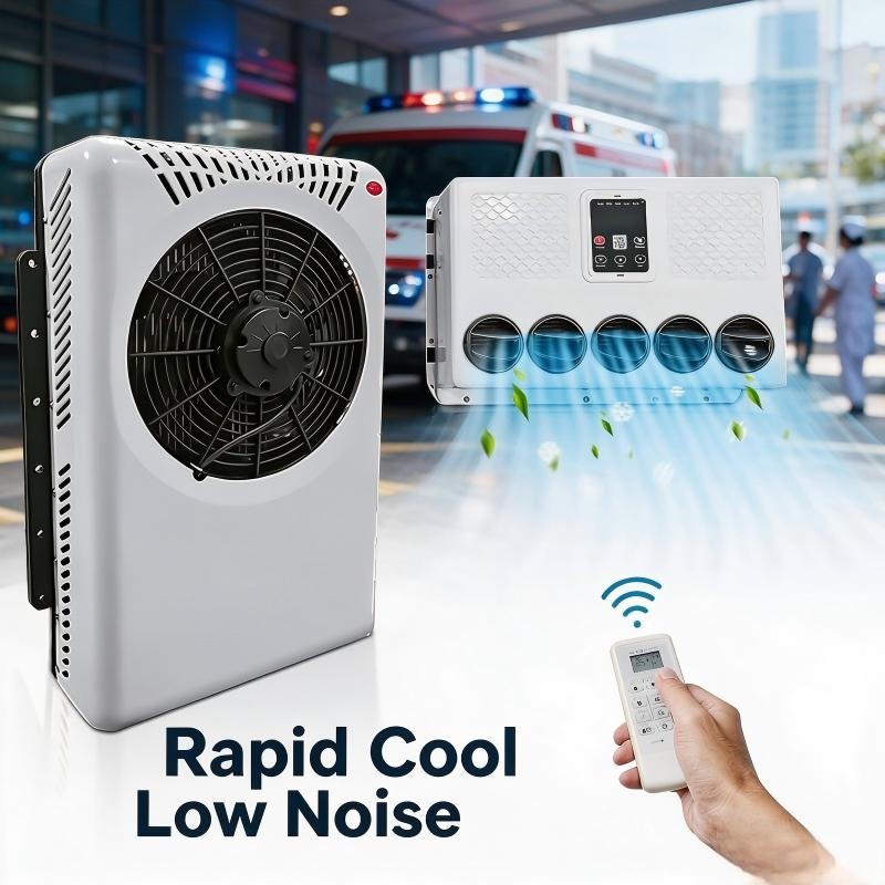DC 12V 12000BTU Mini Split Air Conditioner Cooling Unit For Semi Truck RV Van