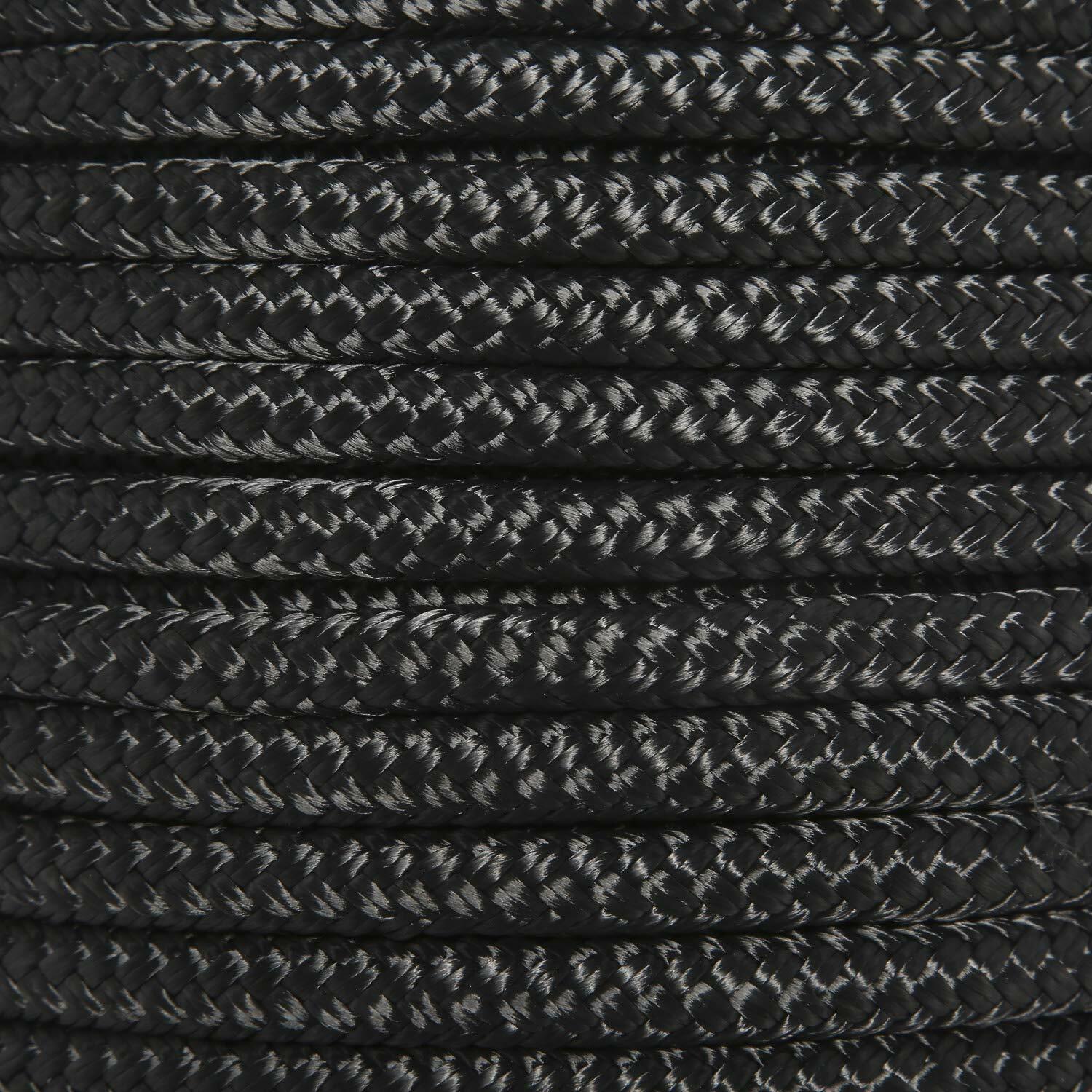 NovelBee 5/8 In X 200 Ft Double Braid Nylon Anchor Line with Thimble and Chuck