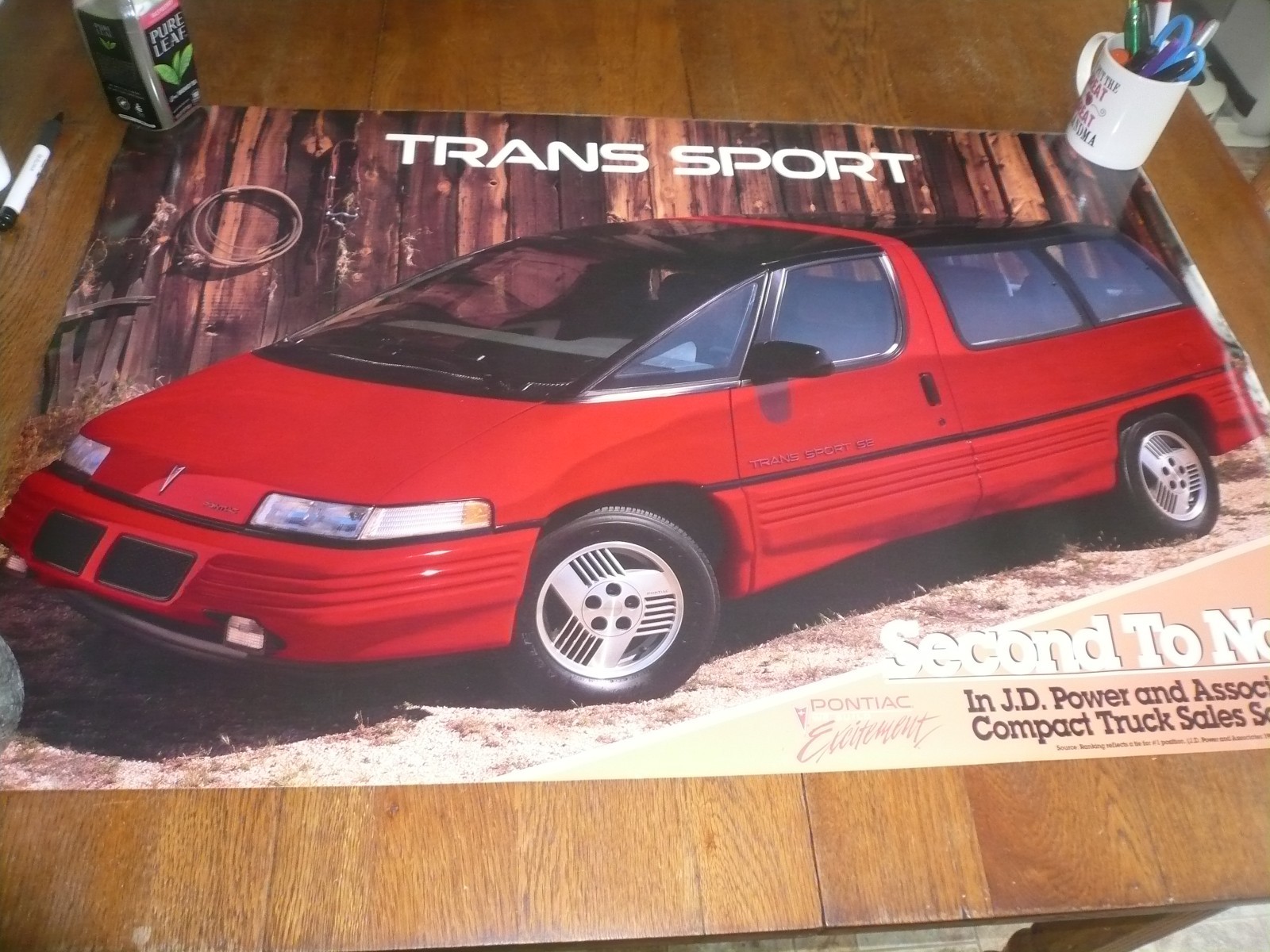Vintage Pontiac Trans Sport DEALER Showroom Poster – “Second to None”