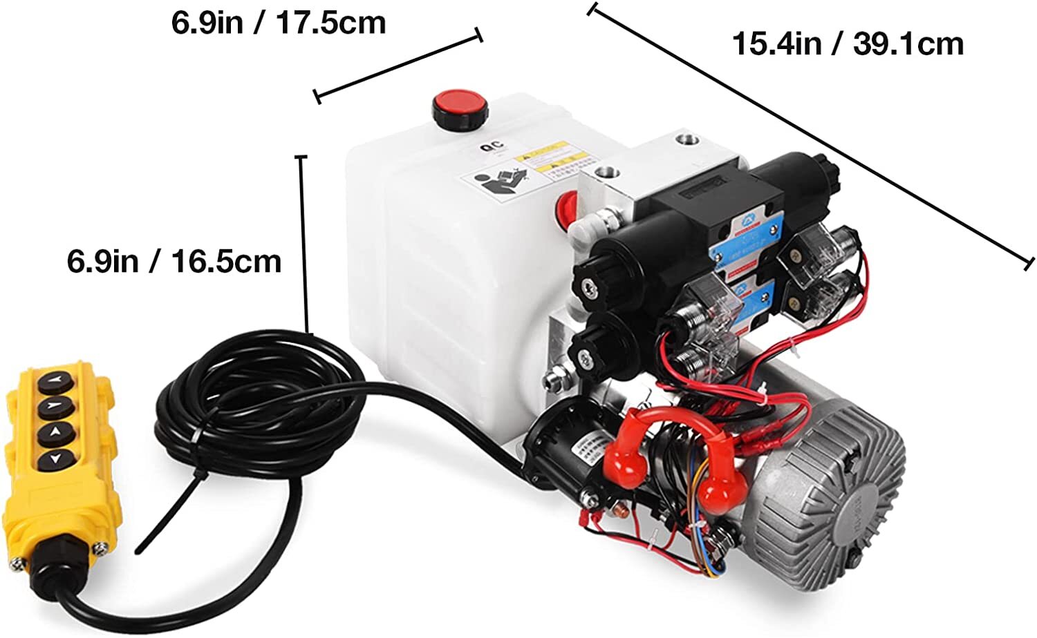 12V 4.5 Quart Hydraulic Power Unit Double Acting Pump Trailer Dump Trailer
