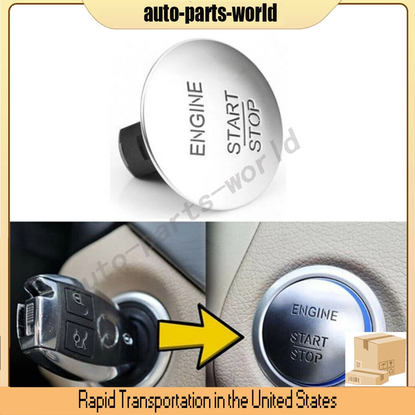 Engine Start Stop Push Button For Mercedes C300 S550 ML350 2215450714 Keyless